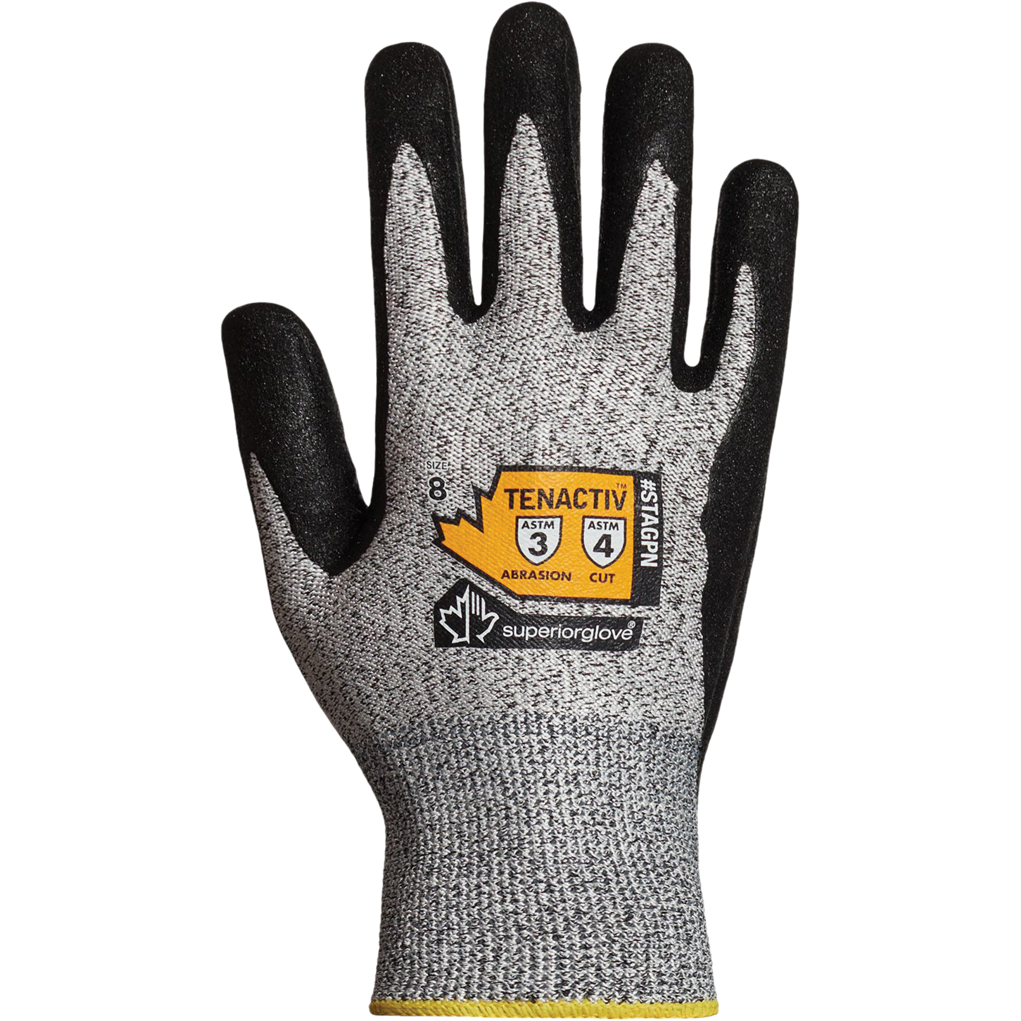 Gants résistant aux coupures, Taille 2T-Grand/11, Calibre 13, Revêtement Nitrile, Enveloppe en TenActivMC, ASTM ANSI niveau A5