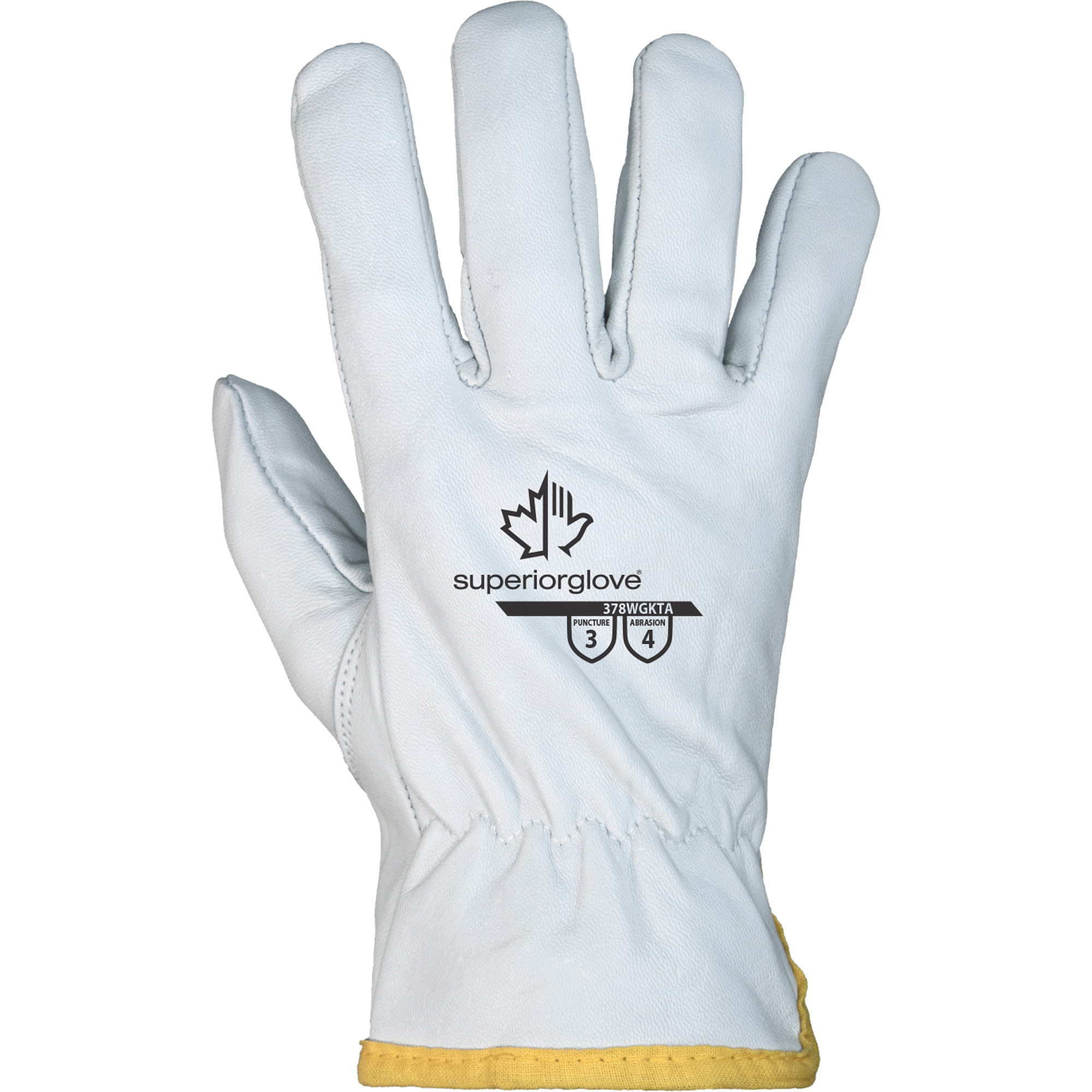 Gants Slim-FitMD EnduraMD 378WGKTA, Grand, Paume en Cuir fleur de chèvre