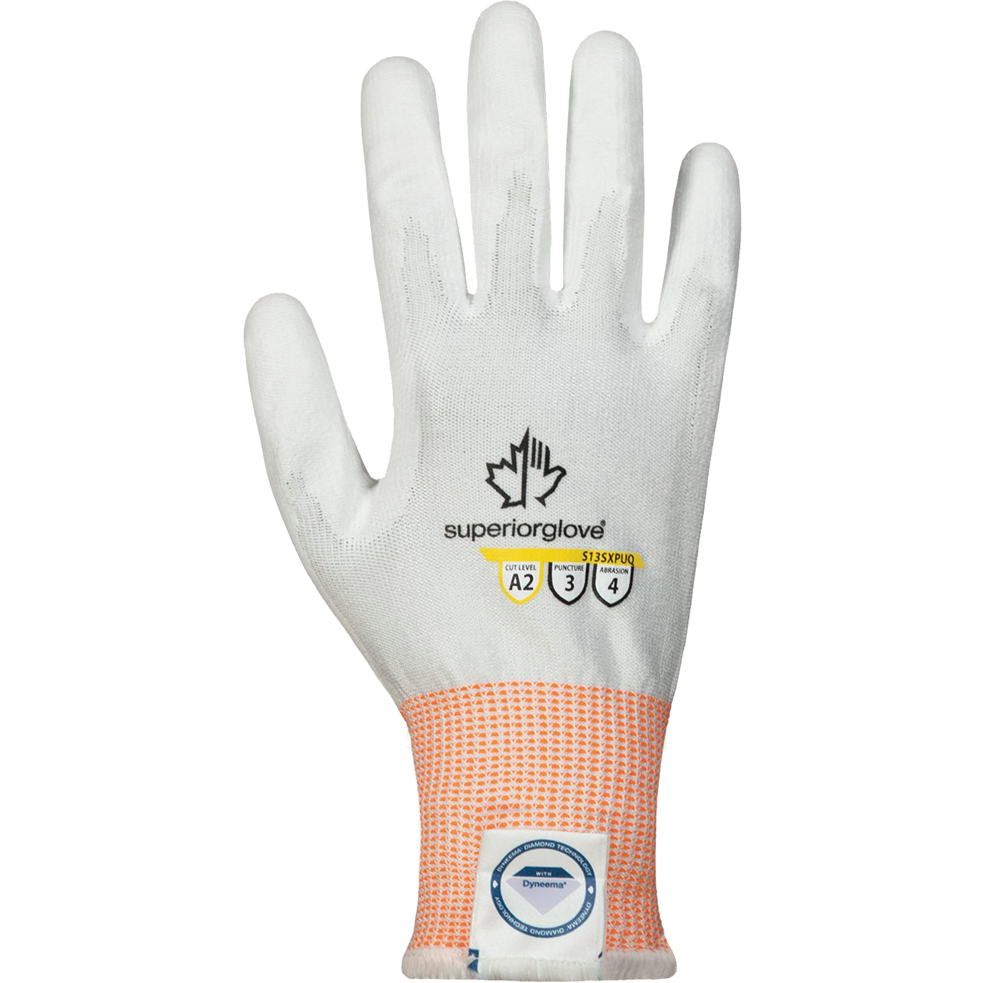 Gants Superior TouchMD, Taille Moyen/8, Calibre 13, Revêtement Polyuréthane, Enveloppe en DyneemaMD, ASTM ANSI niveau A2