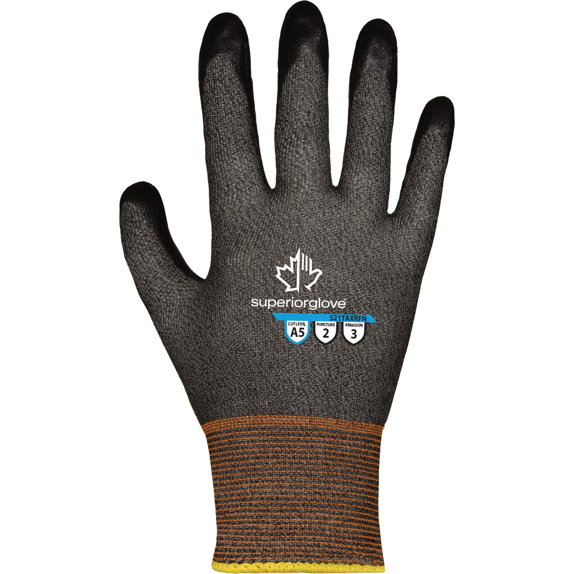 Gants ultra-minces résistants à la coupe S21TAXRFN , Taille 10, Calibre 21, Revêtement Mousse de nitrile, Enveloppe en TenActivMC, ASTM ANSI niveau A5