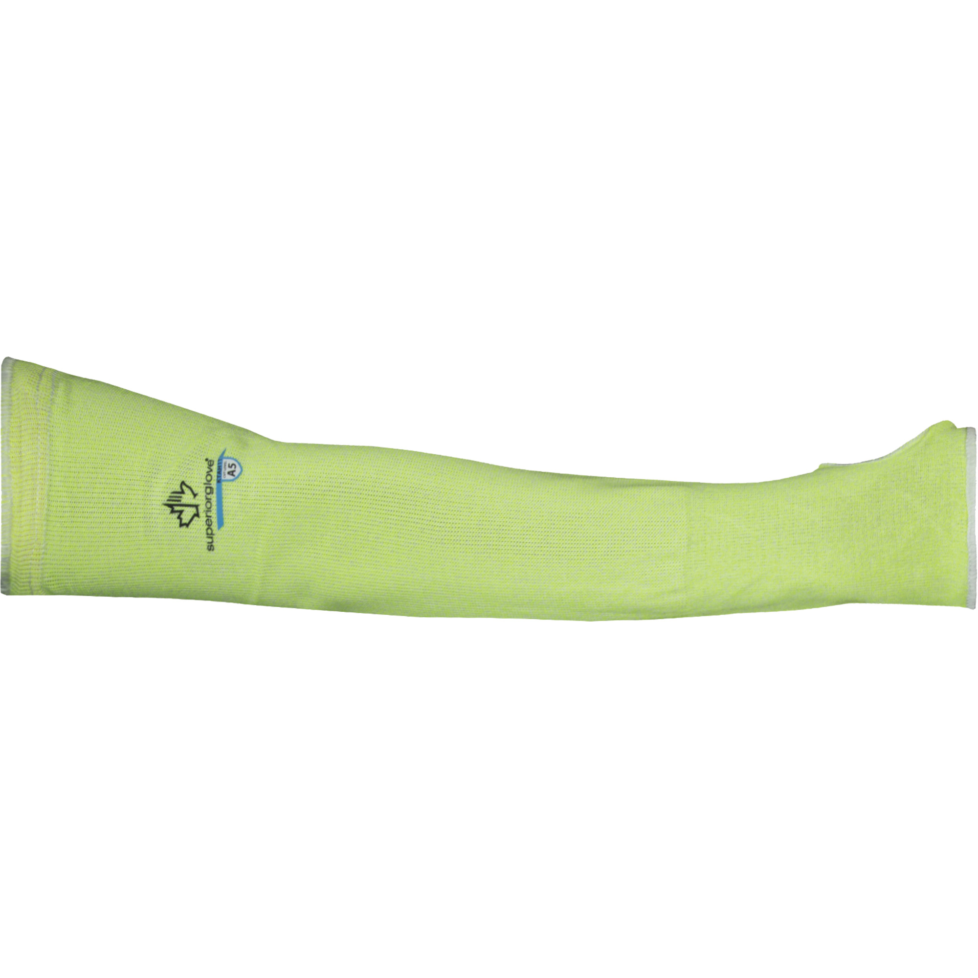 Manche de sécurité KTAH1T avec trou pour le pouce, TenActivMC, 18", ASTM ANSI niveau A5, Lime haute visibilité