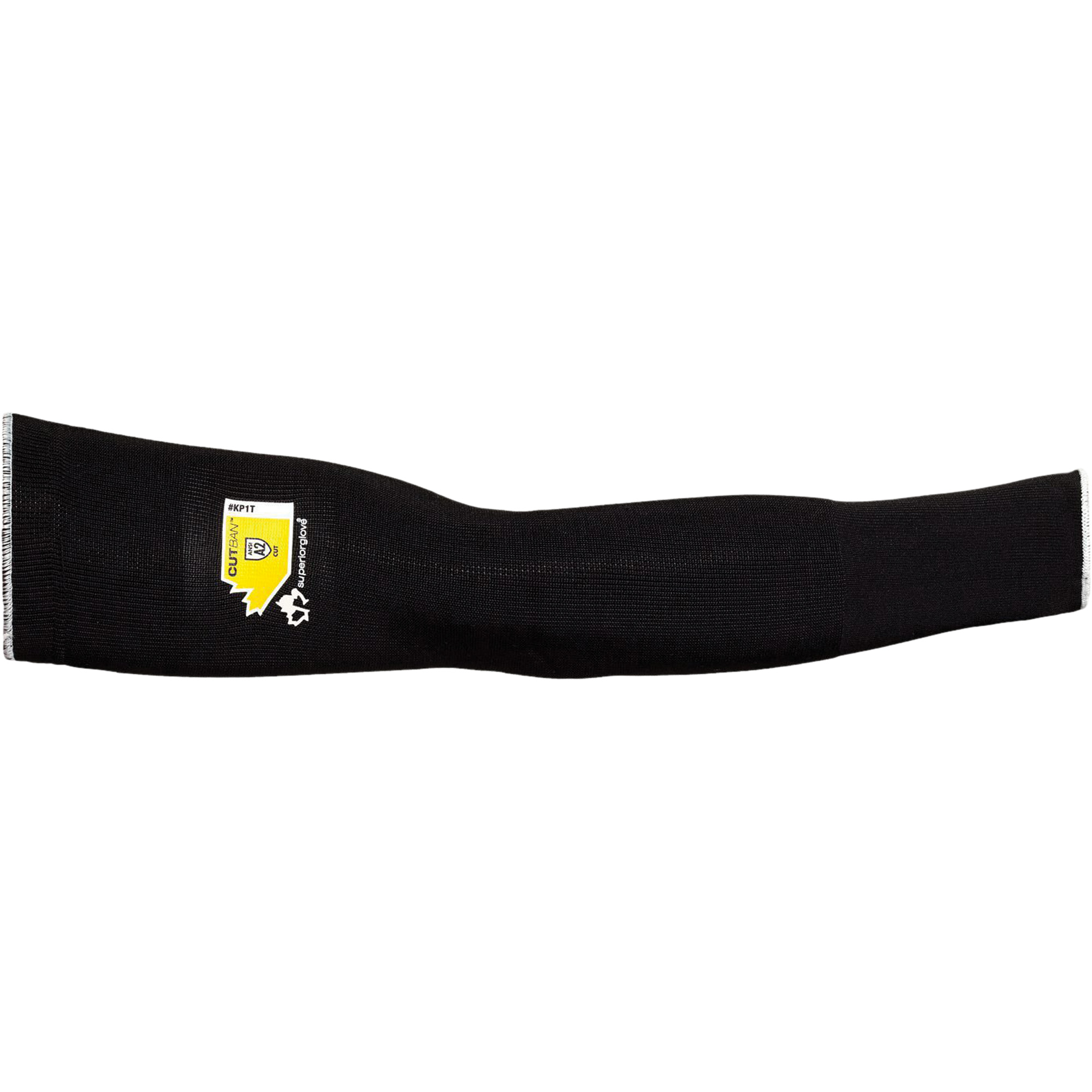 Manche résistant à la coupure a/trou pour les pouces CutbanMC, Polyester, 18", ANSI/ISEA 105 niveau 2, Noir
