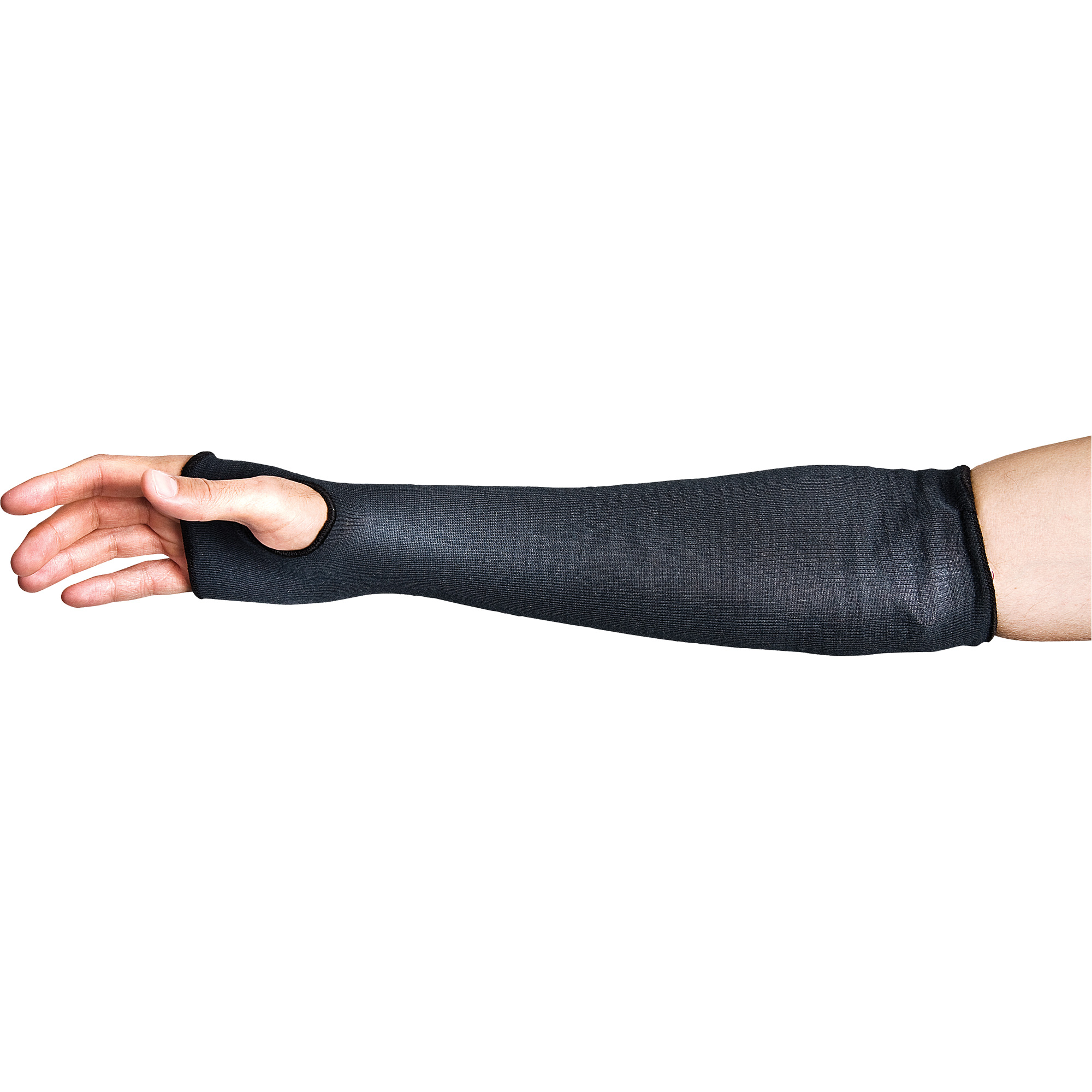 Manches résistant à la coupure CutbanMC, Polyester, 14", ANSI/ISEA 105 niveau 2, Noir