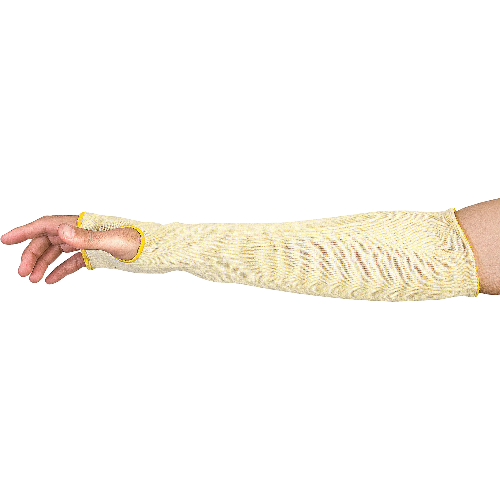 Manchons résistants aux coupures ContenderMC, Aramide, 18", ASTM ANSI niveau A4/EN 388 niveau 5, Beige