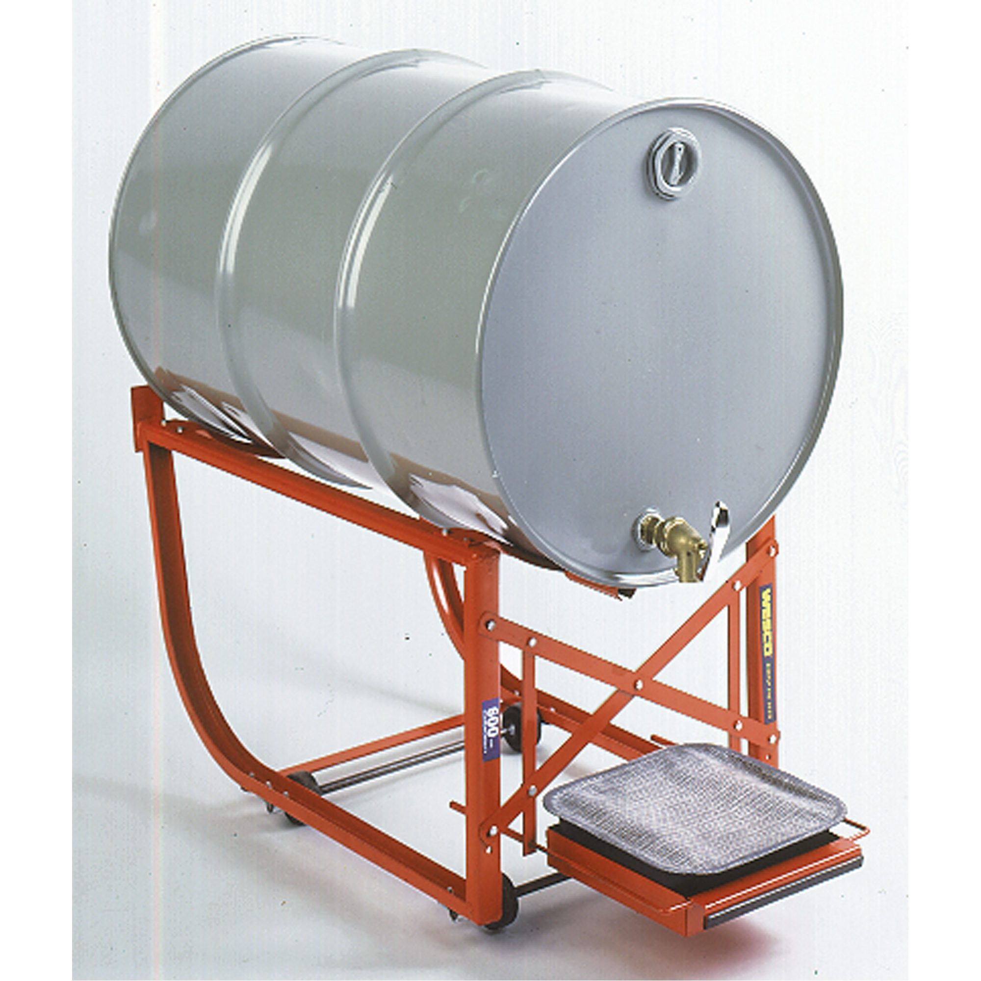 Support de baril avec plateau d'égouttage, Capacité de 55 gal. US (45 gal. imp.), Charge max. de 600 lb/272 kg