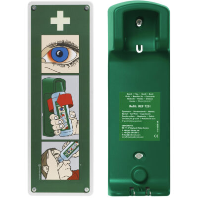 Support mural pour solution ophtalmique Cederroth