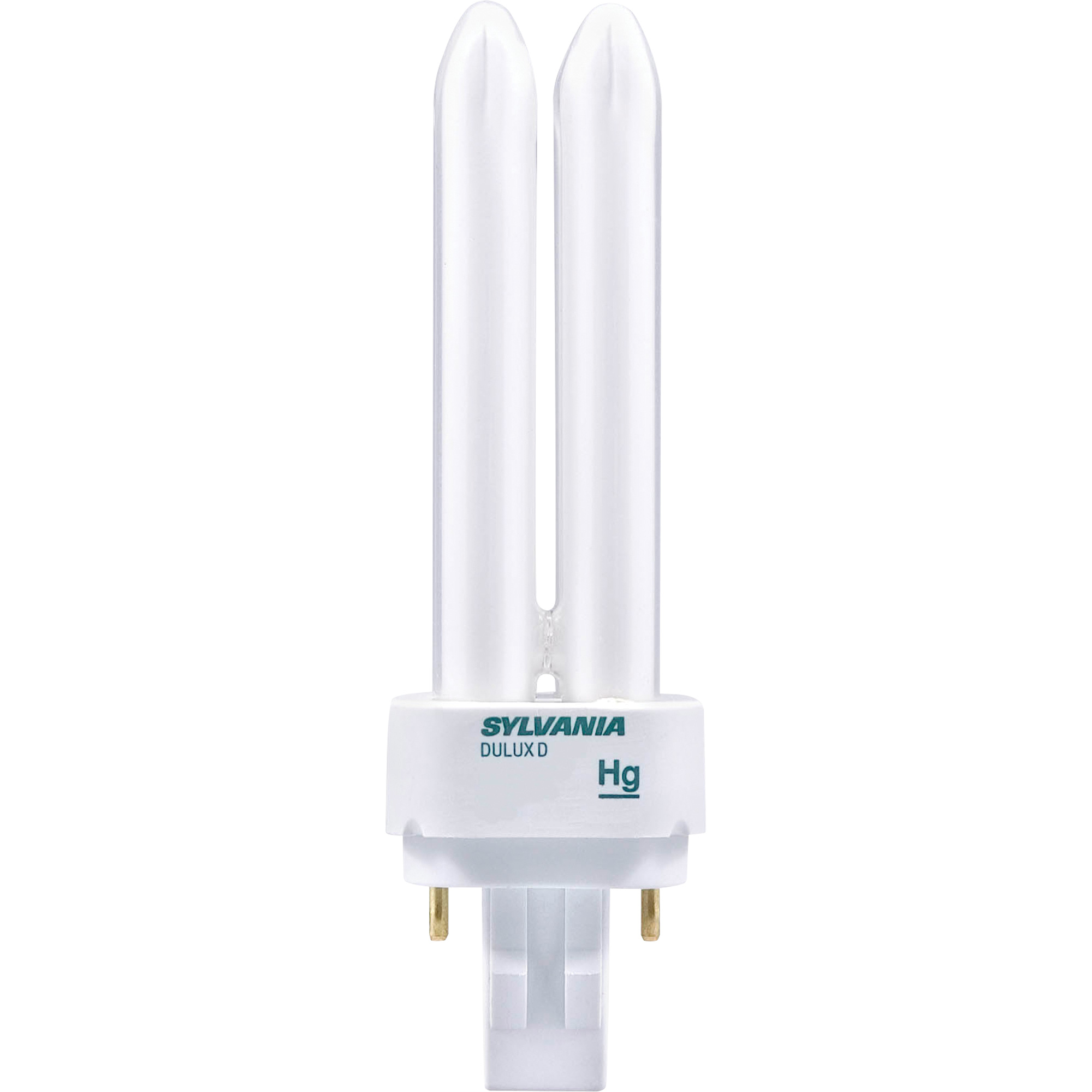 Lampe fluorescente compacte à tube double DuluxMD D préchauffée, D (T4), 26 W, 4100 K, Base G24Q-3, 10 000 h
