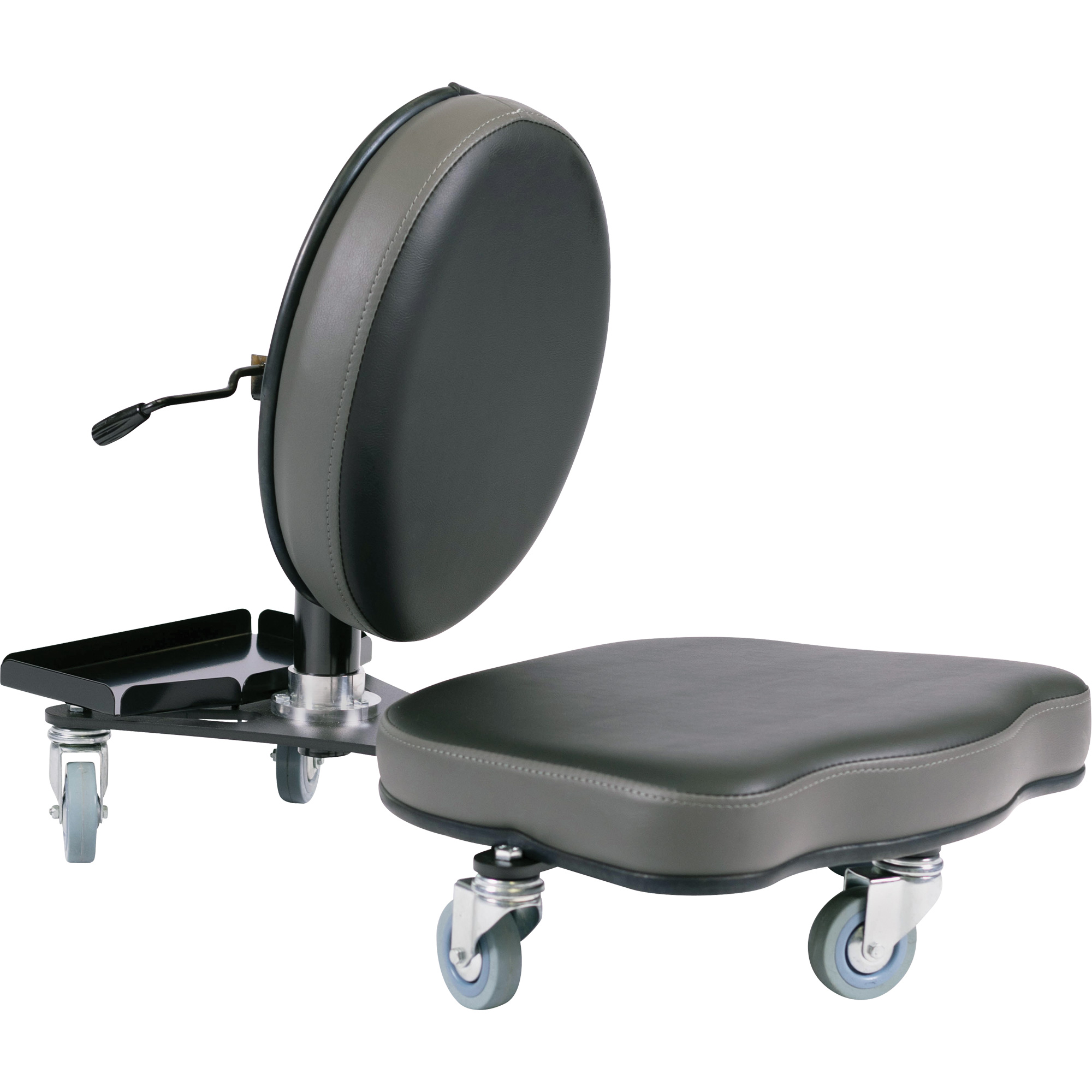 Chaise ergonomique Flex, Vinyle, Noir/gris