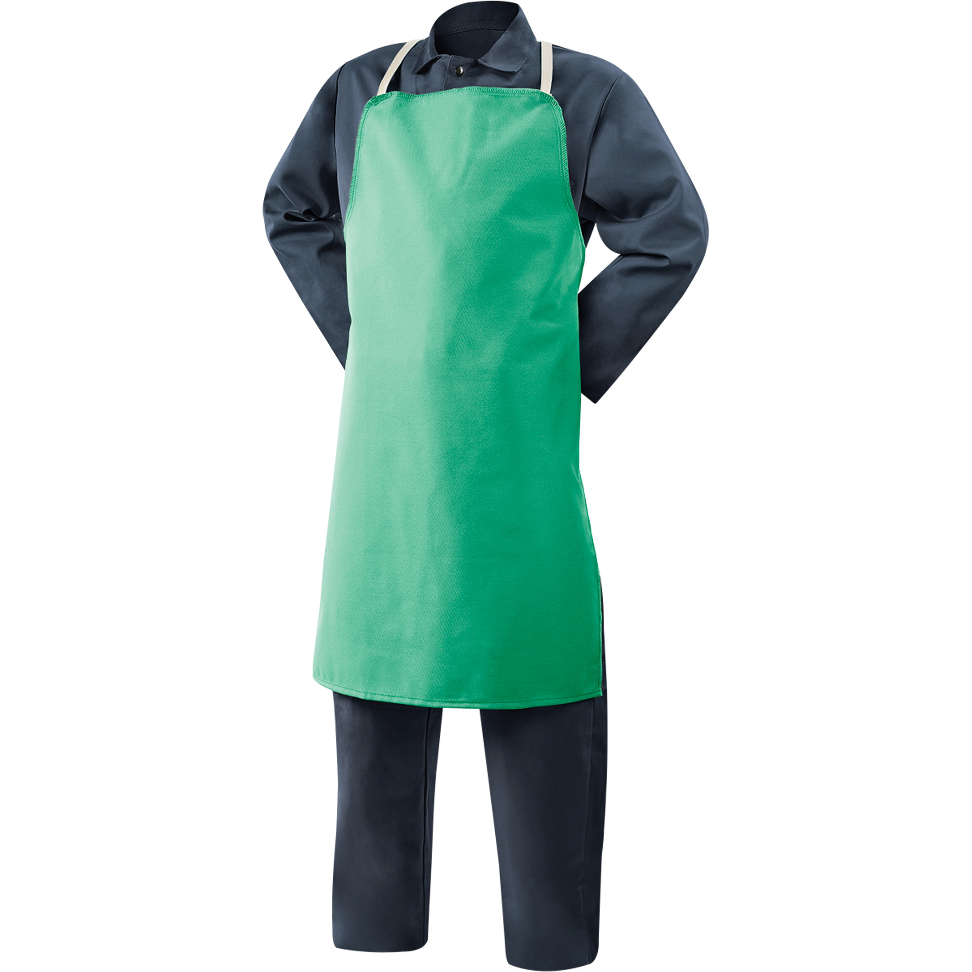 Tablier en coton ignifuge WeldliteMC, Salopette, 36" lo, Vert