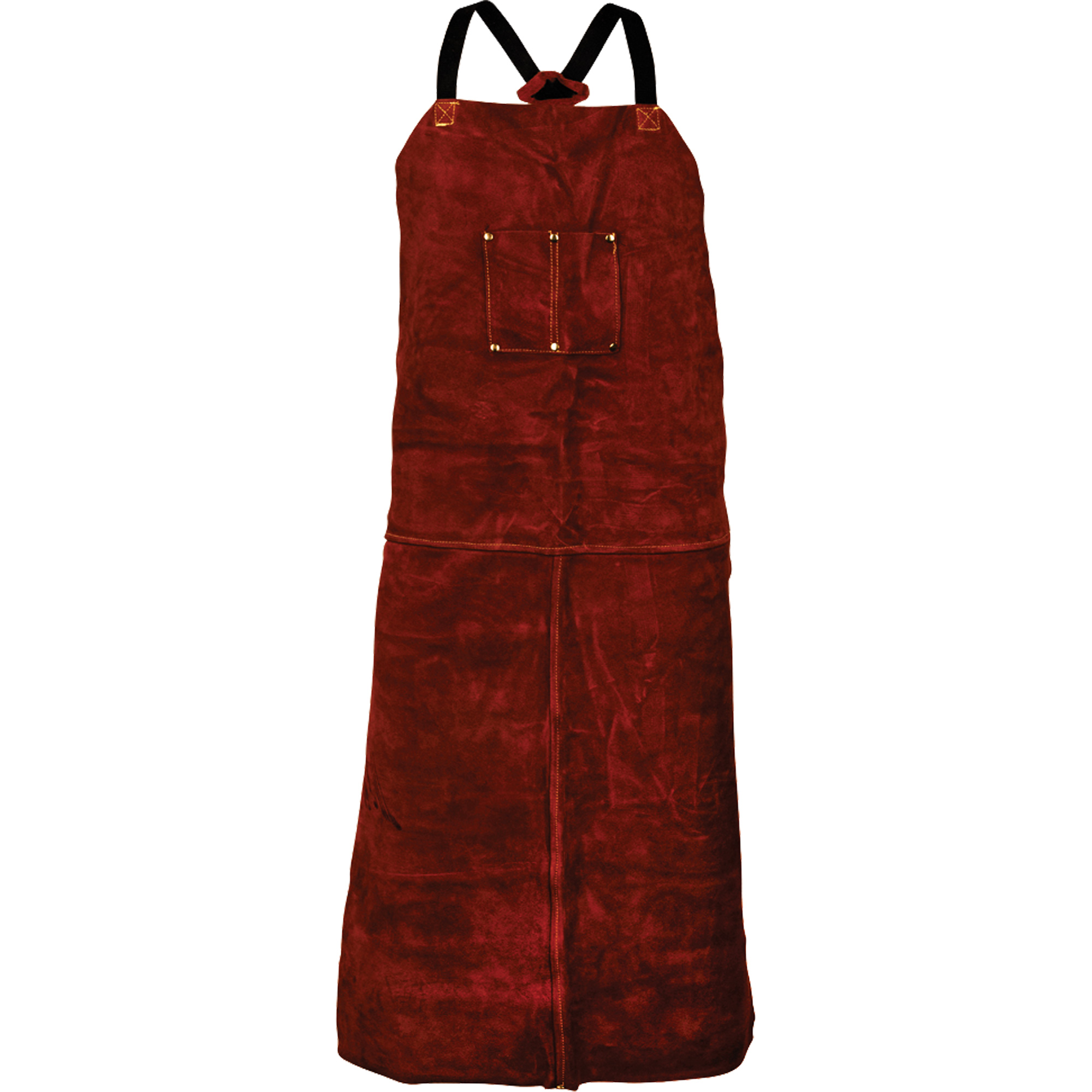 Tablier en cuir de vache TillmanMD 3842, Salopette, 42" lo, Brun