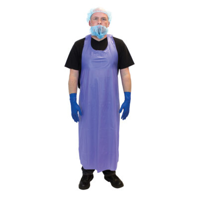 Tabliers en vinyle, Vinyle, Bleu, 35" la x 45" lo