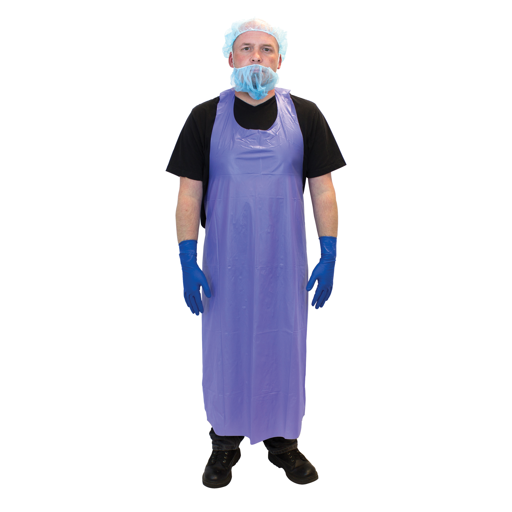 Tabliers en vinyle, Vinyle, Bleu, 35" la x 45" lo