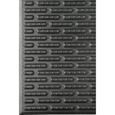 Tapis ErgomatMD Softline, À bulles, 2' x 6' x 1/2", Noir, Caoutchouc