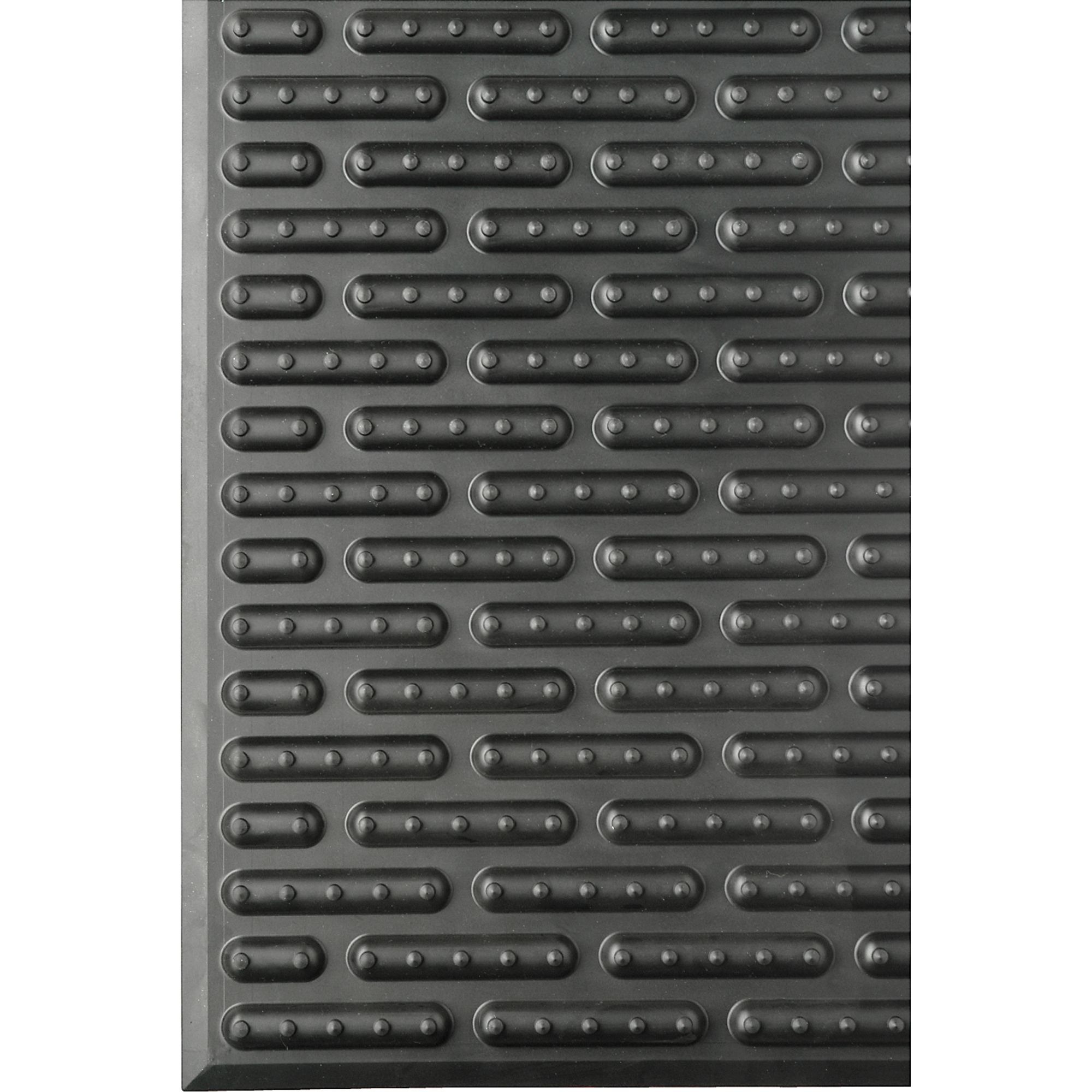 Tapis autoclavables ErgomatMD Softline, À bulles, 2' x 3' x 1/2", Noir, Caoutchouc
