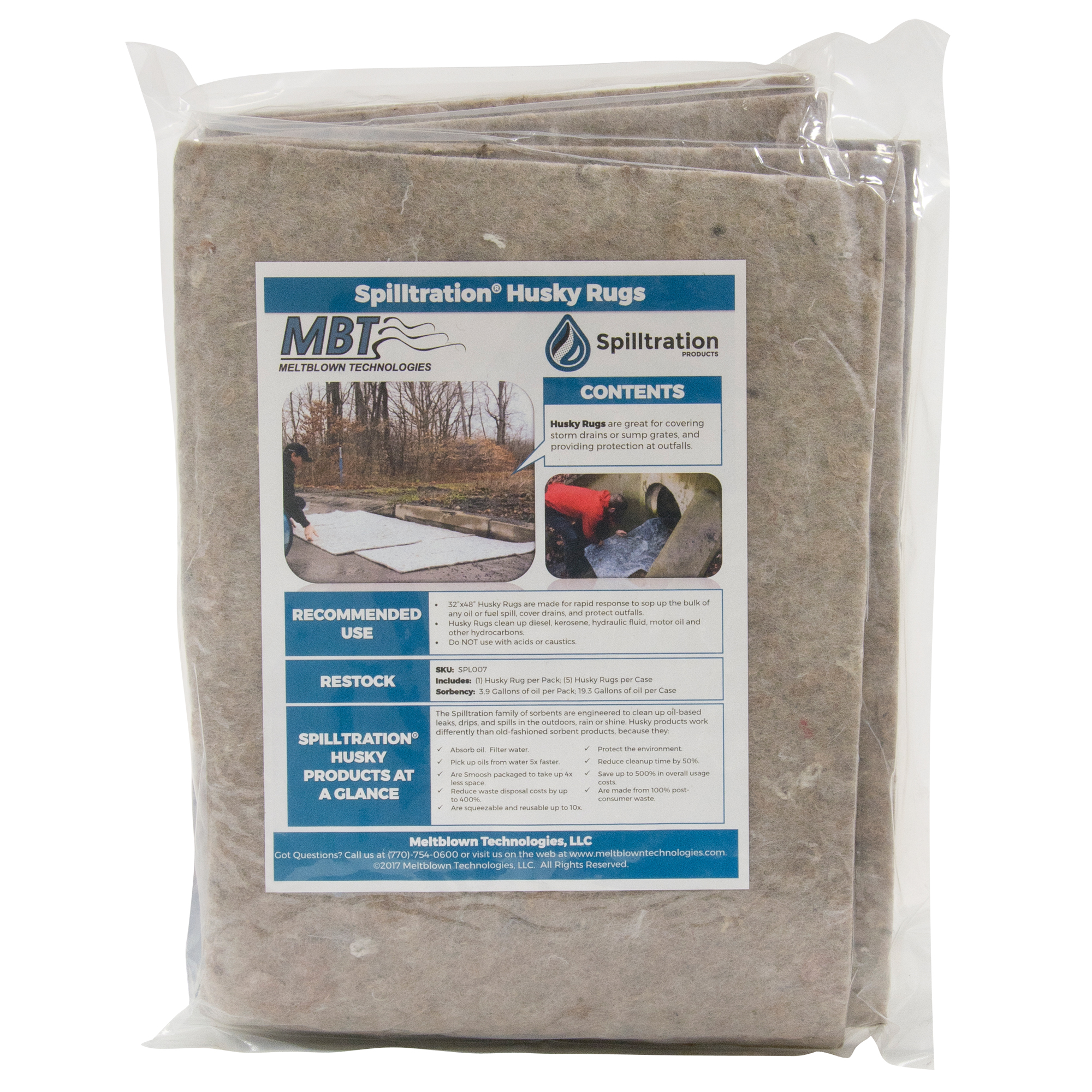 Tapis Husky SpilltrationMC, 32" la x 4' lo, Lourd