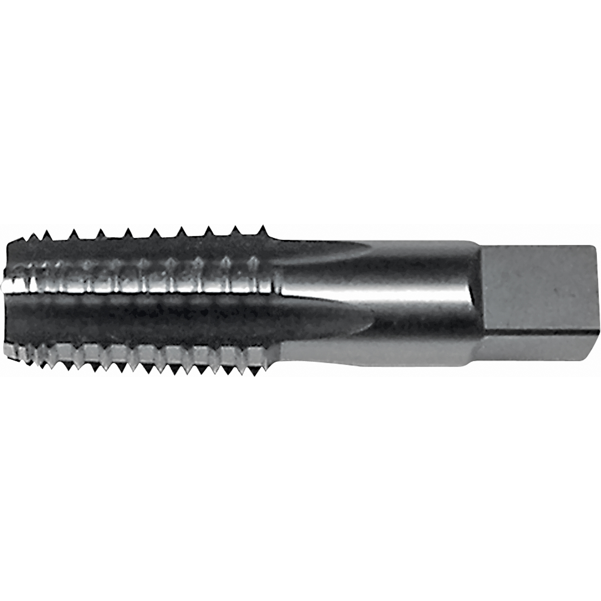 Taraud pour tuyau ordinaire, 1/8"-27, 5 cannelures