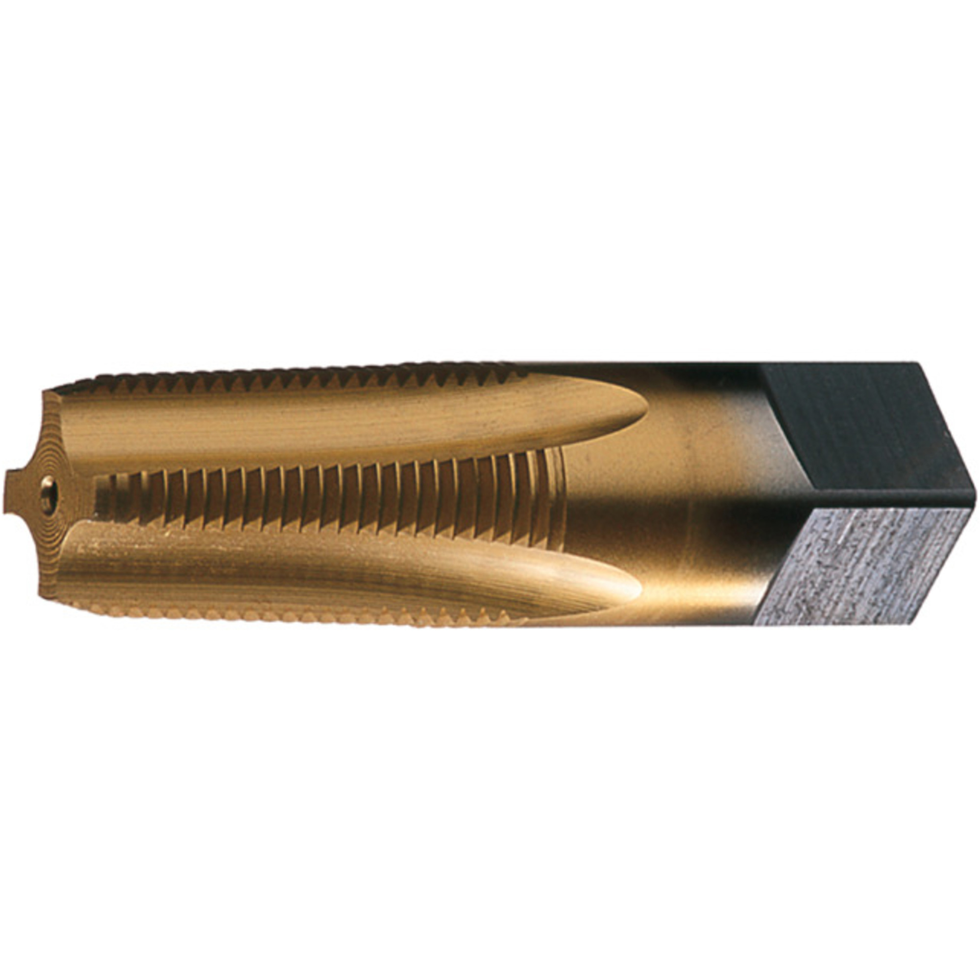 Taraud semi-finisseur pour tuyau PTT-TN, 1-1/2"-11,5, 7 cannelures, 4-1/4" lo, Conique, Acier rapide