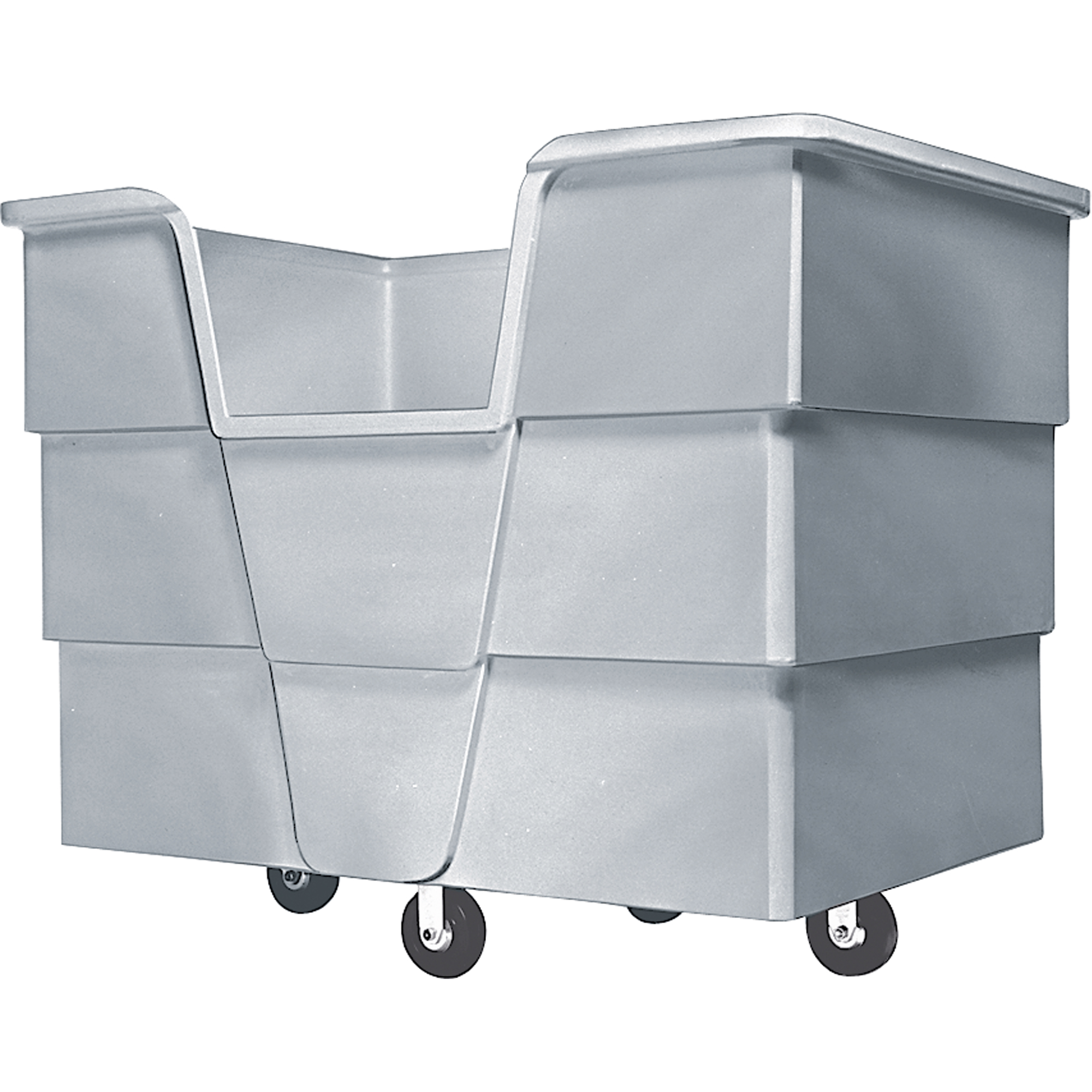 Chariot StarcartMC jumbo, Polyéthylène, 65" lo x 45" la x 54" h, Volume 60 pi³, Capacité 1500 lb