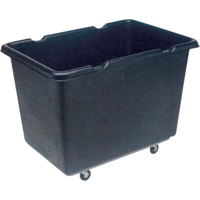 Chariots-caisse pour usage léger EconocartsMC, Plastique recyclé noir, 39" lo x 27" la x 29" h, Volume 12 pi³, Capacité 200 lb
