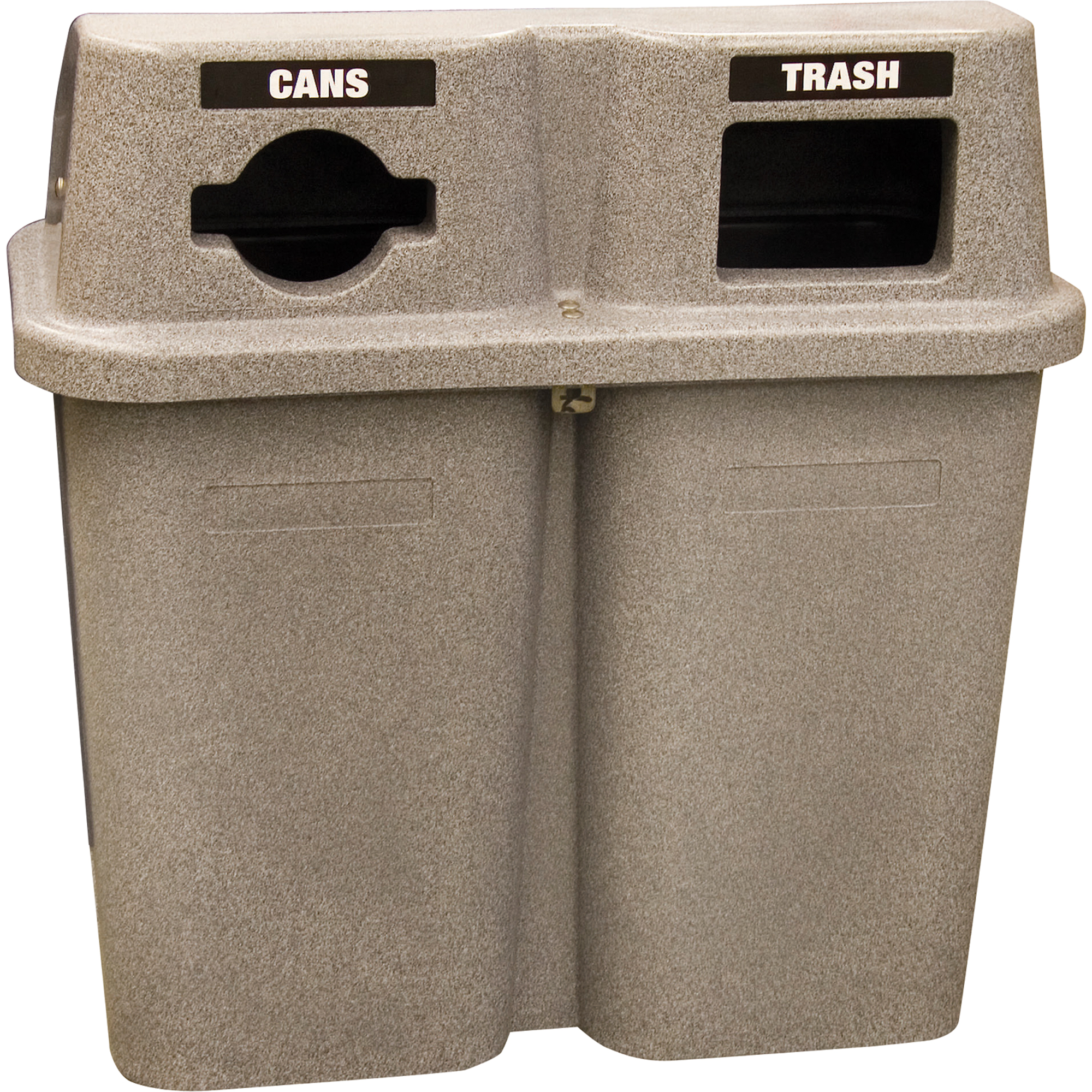 Contenants de recyclage BullseyeMC, Bord de rue, Plastique, 2 x 22 gal. US
