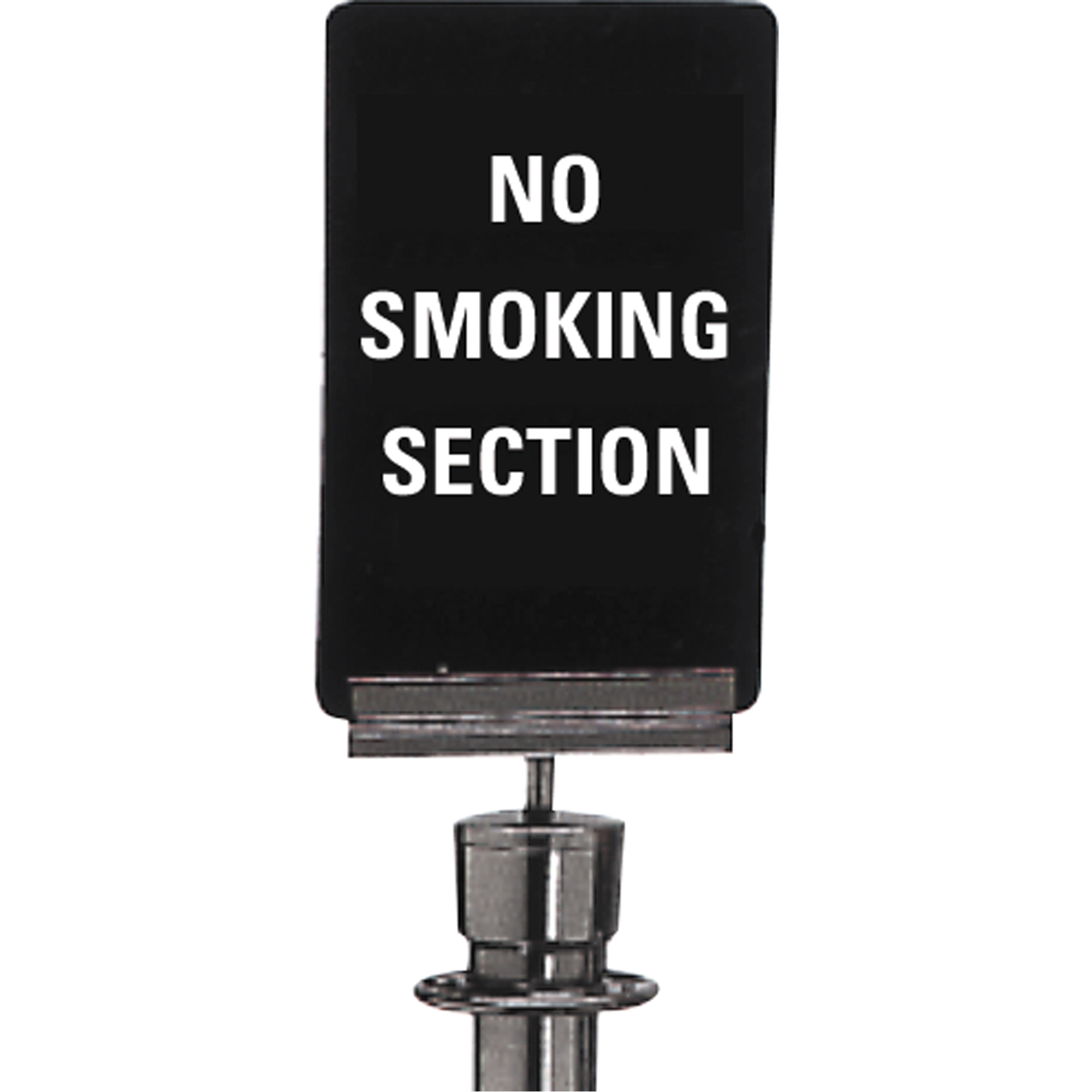 Enseigne de contrôle des foules « No Smoking », 11" x 7", Plastique, Anglais