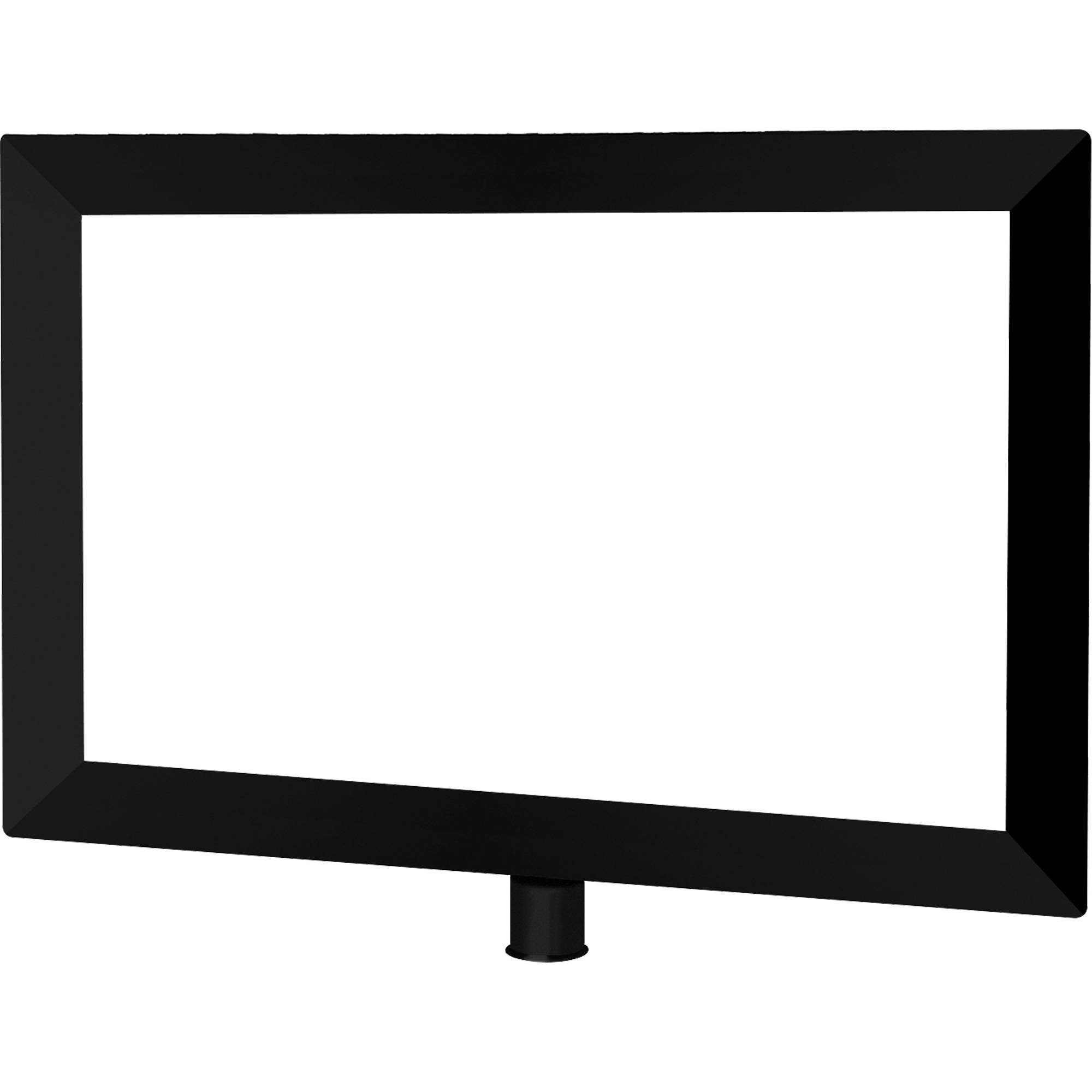 Porte-enseigne horizontal robuste pour montant classique, Noir