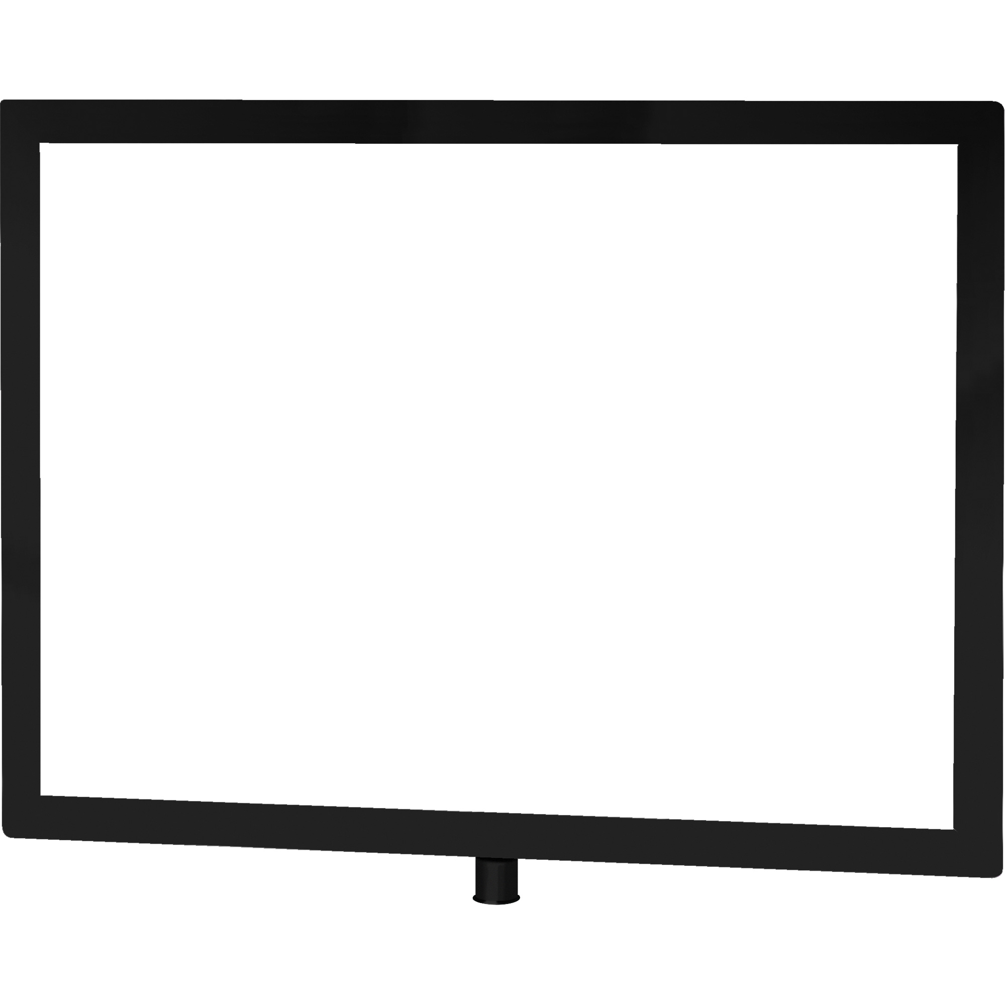 Porte-enseigne horizontal robuste pour montant classique, Noir