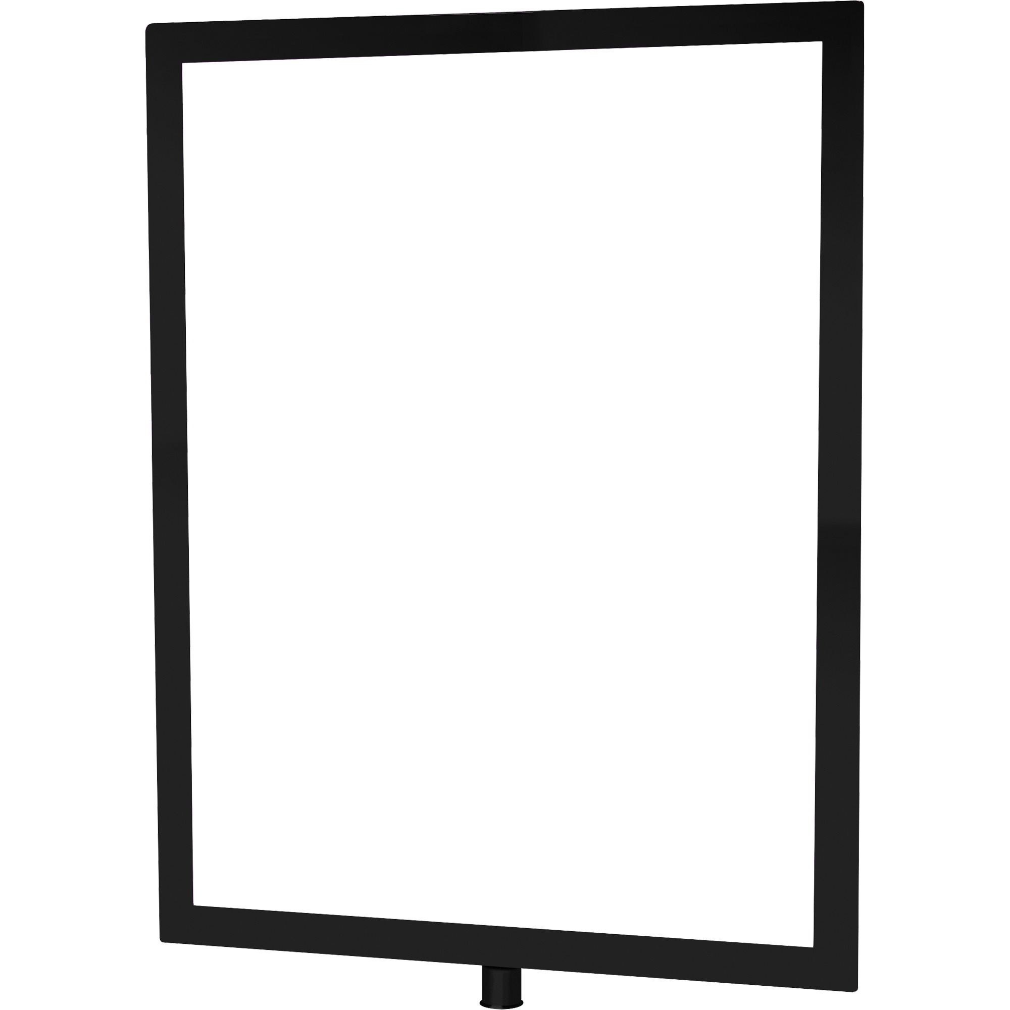 Porte-enseigne vertical robuste pour montant classique, Noir