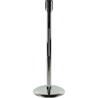 Poteaux recepteurs Slimline TensaBarrierMD, Hauteur de 38", Chrome poli