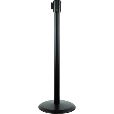 Poteaux recepteurs Slimline TensaBarrierMD, Hauteur de 38", Noir