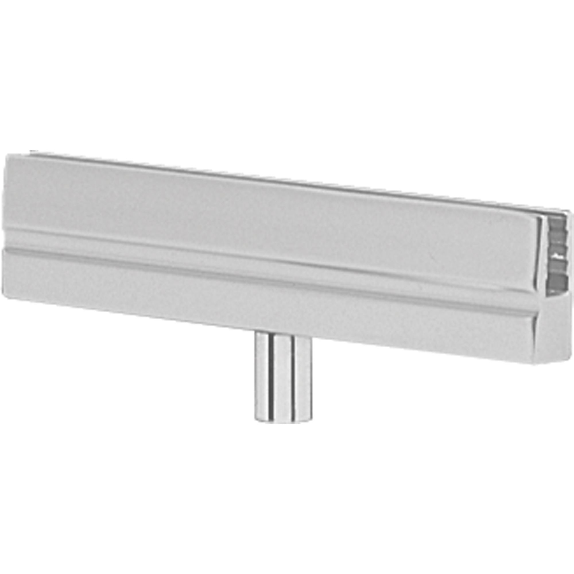 Support d'enseigne pour poteau portable, Chrome poli