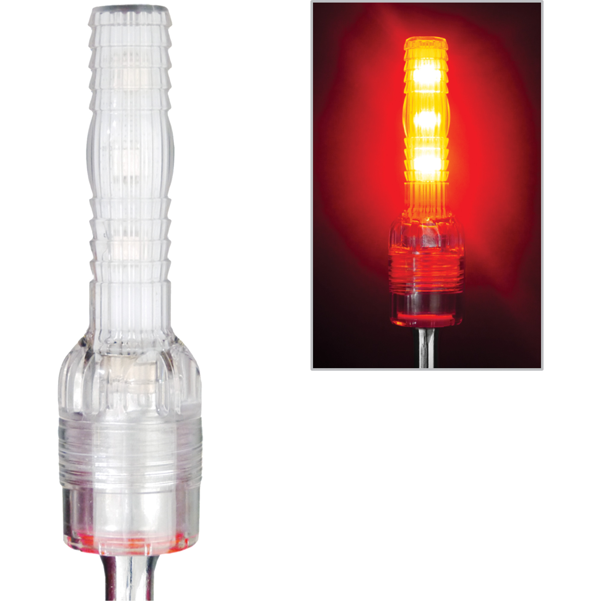 Tige de sécurité avec lumière robuste Safety WhipMD