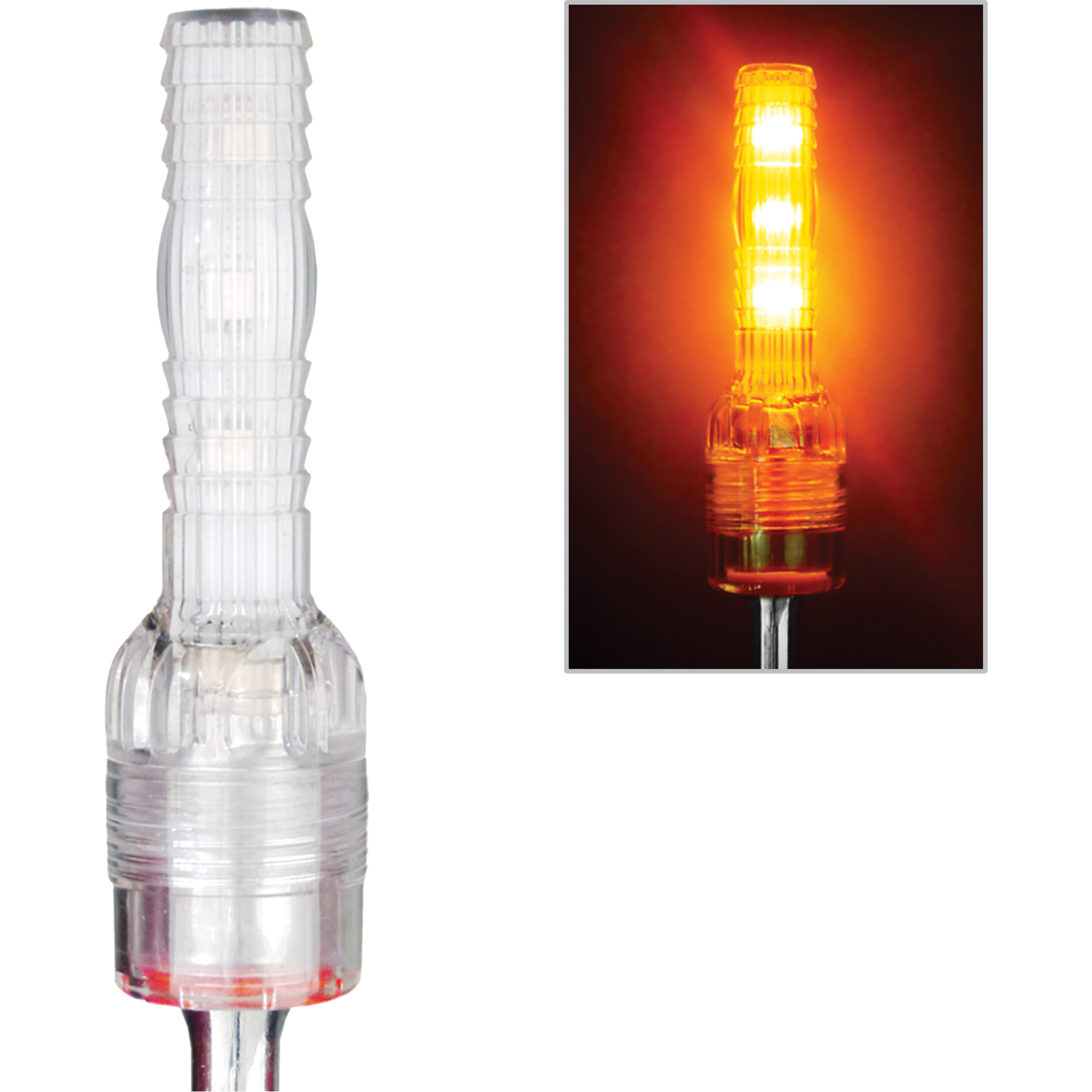Tiges de sécurité avec lumière DEL très visibles Safety WhipMD