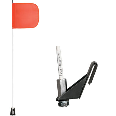 Tiges de sécurité pour travaux légers Safety WhipMD, Fixation Fenêtre, Hauteur 5', Orange