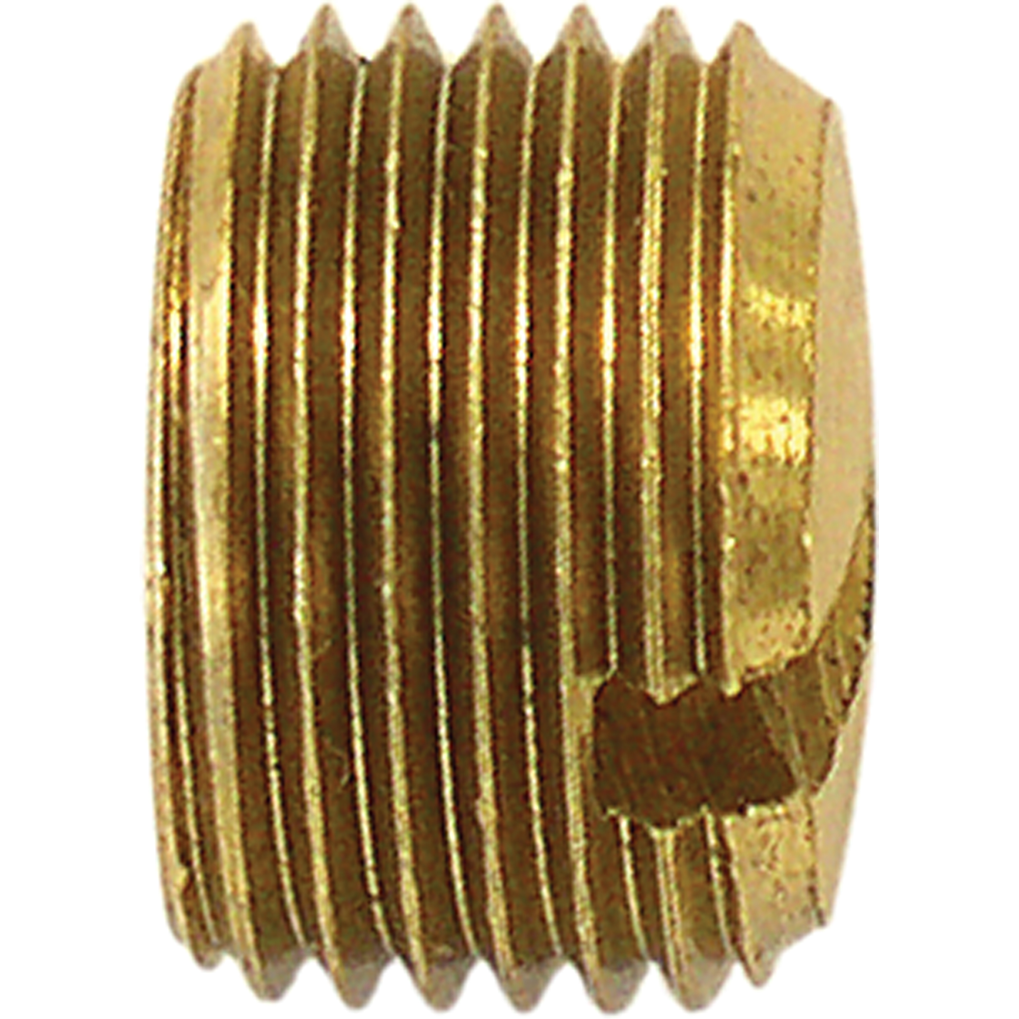 Bouchon de tuyau (avec fentes), 1/4" dia., Laiton