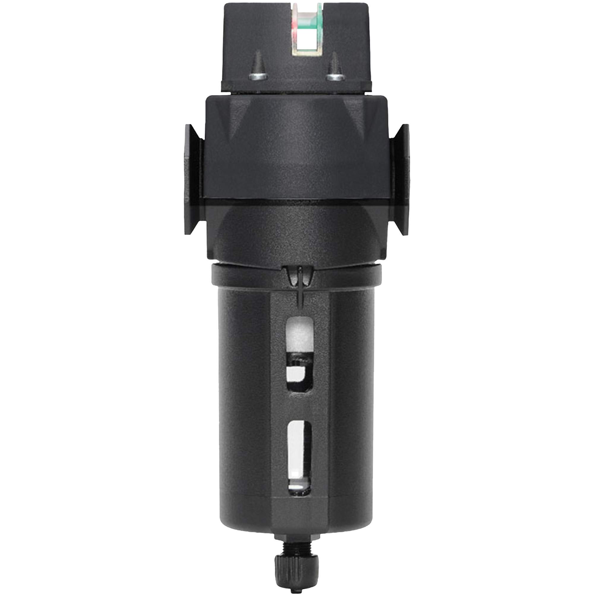 Filtre coalescent avec bol standard Modulair 300, Canalisation/Modulaire/Standard/Vertical, 1/2" NPTF, Drain Manuel, Pour Huile/Poussière/Particules