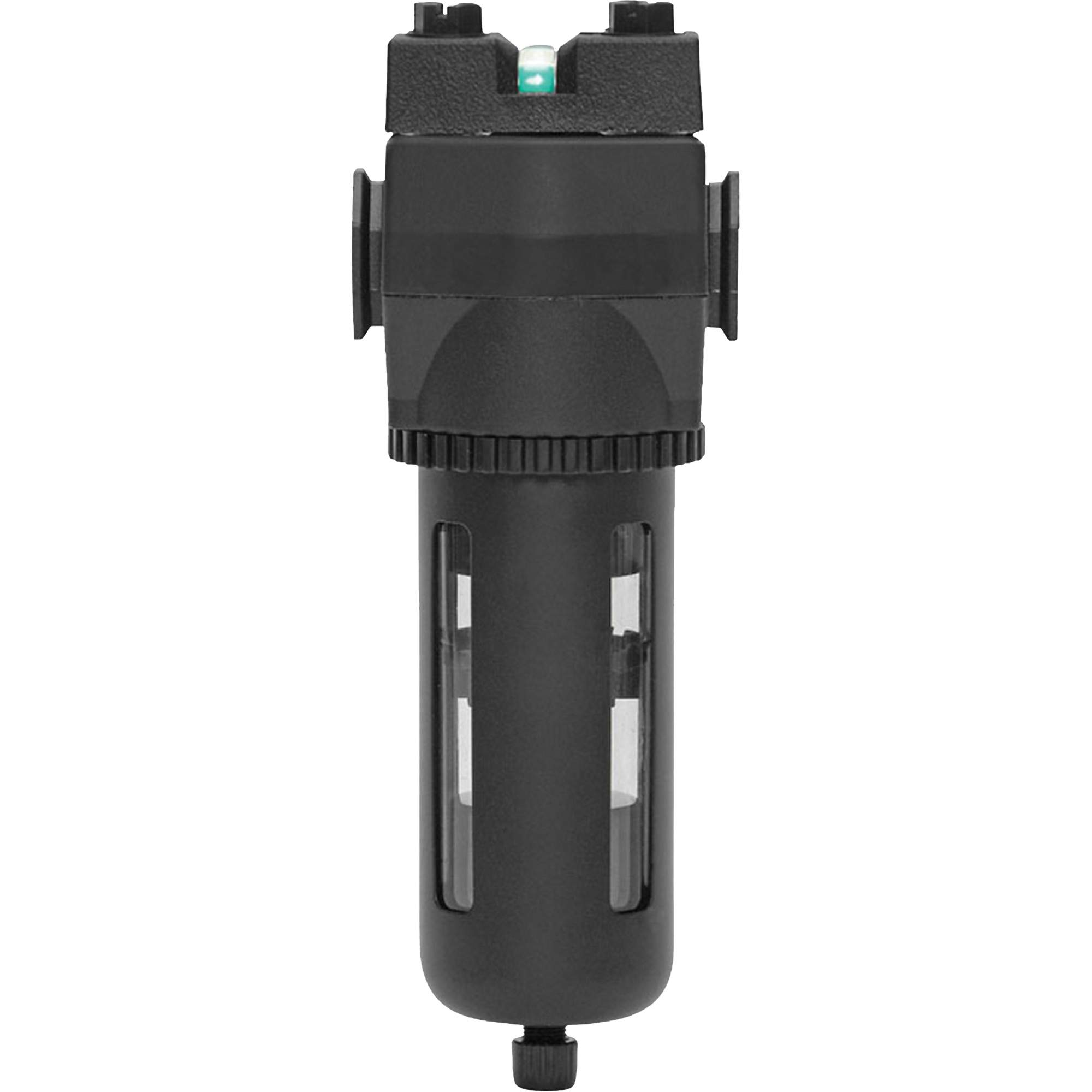 Filtre coalescent avec bol standard Modulair 400, Canalisation/Modulaire/Standard/Vertical, 3/4" NPTF, Drain Manuel, Pour Huile/Poussière/Particules