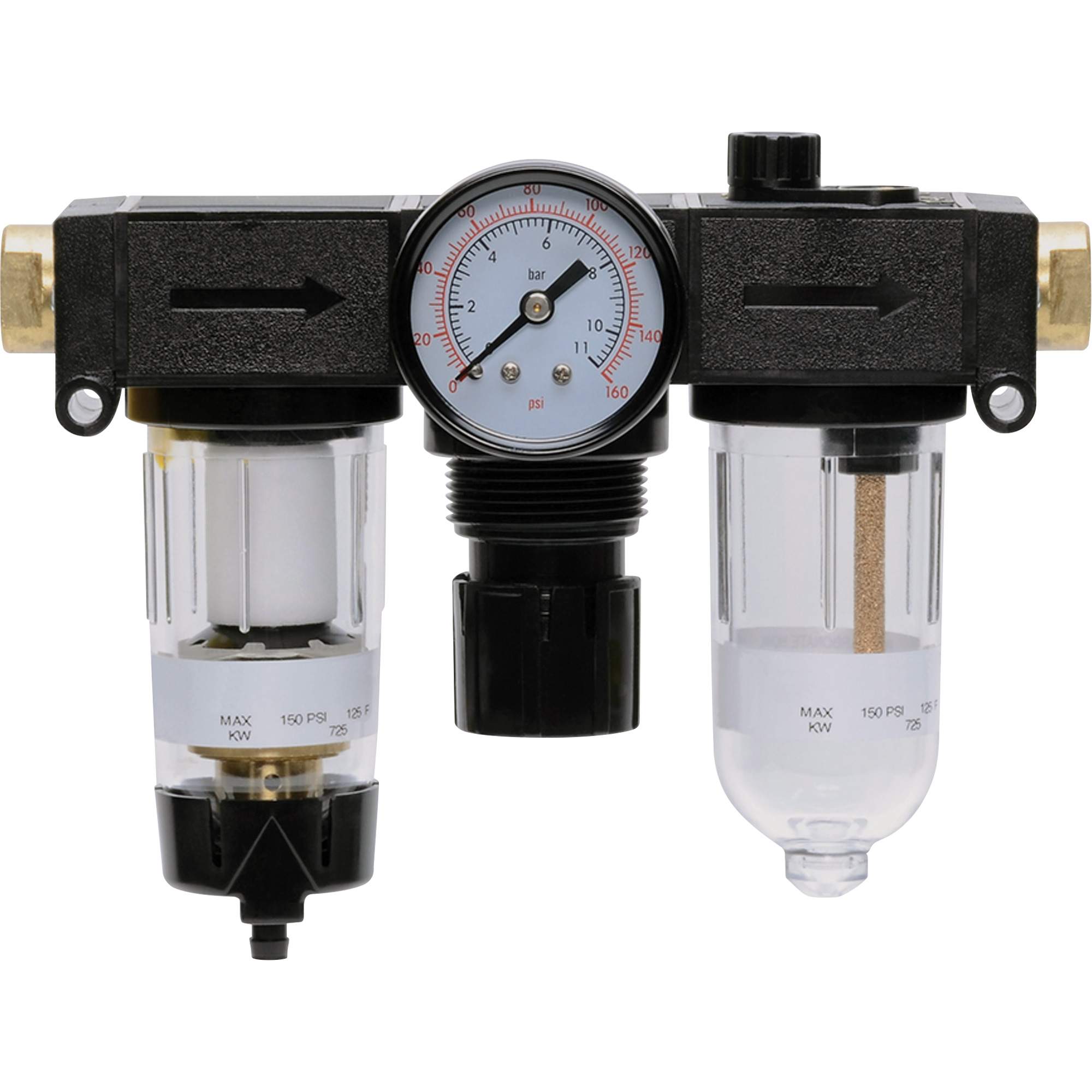 Filtre, détendeur & lubrificateur Modulair 200, 1/4" NPTF