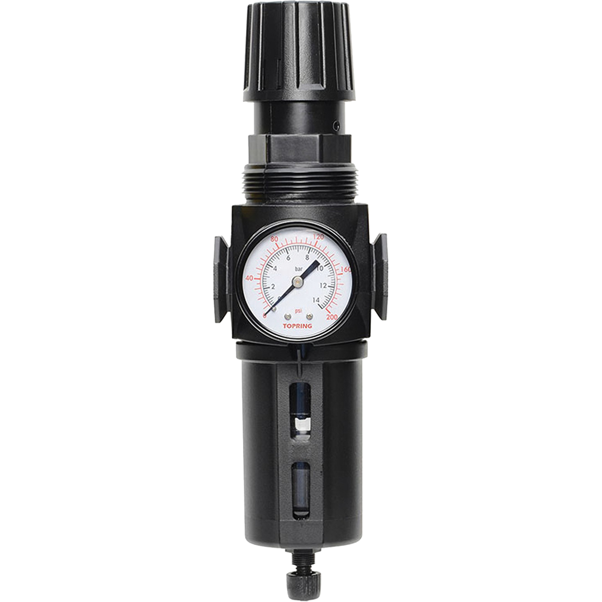 Filtre/régulateur drain manuel avec bol standard Modulair 300, 1/4" NPT, 150 psi, Capacité de 5,1 oz liq.