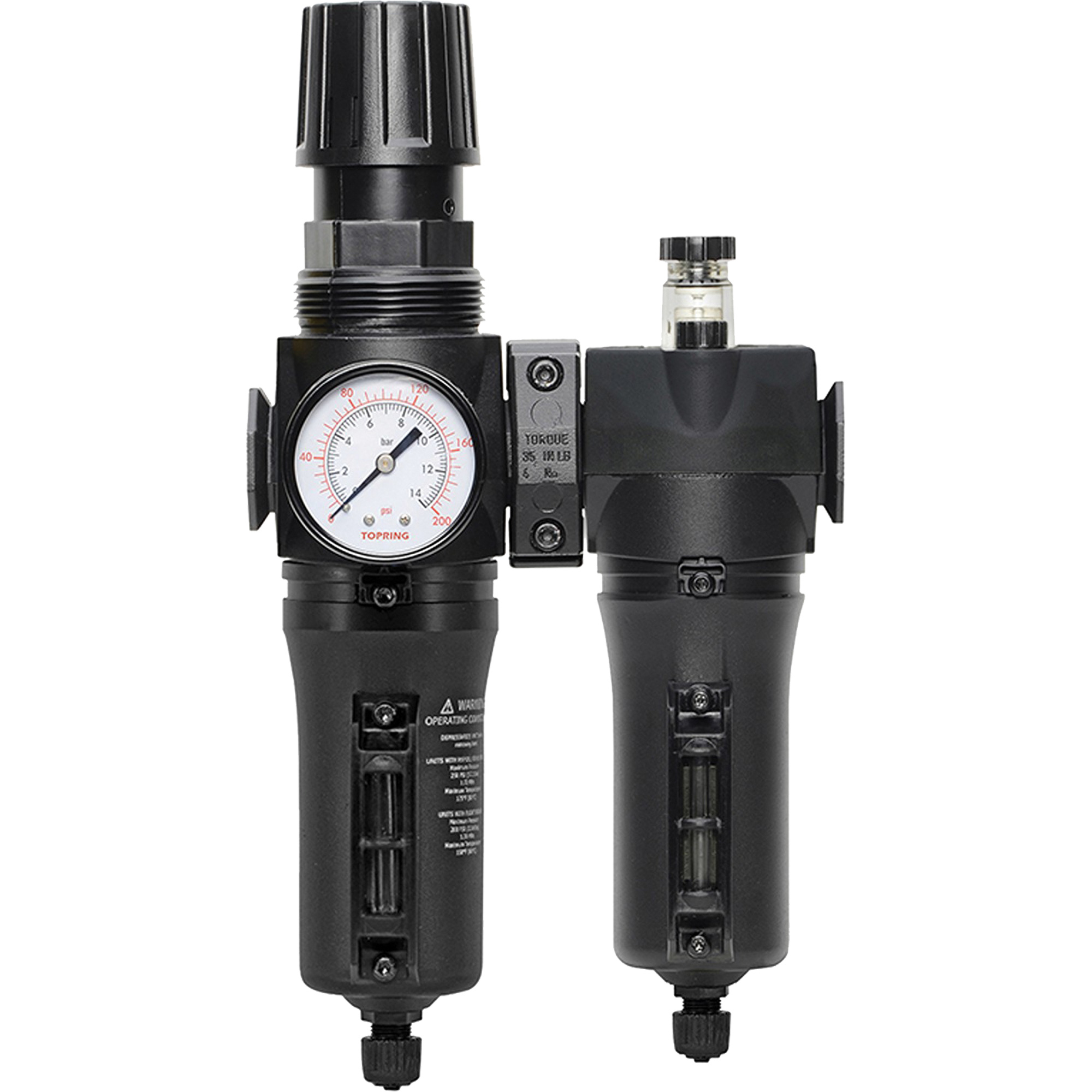 Filtre + régulateur + lubrificateur Modulair 300, 1/4" NPT