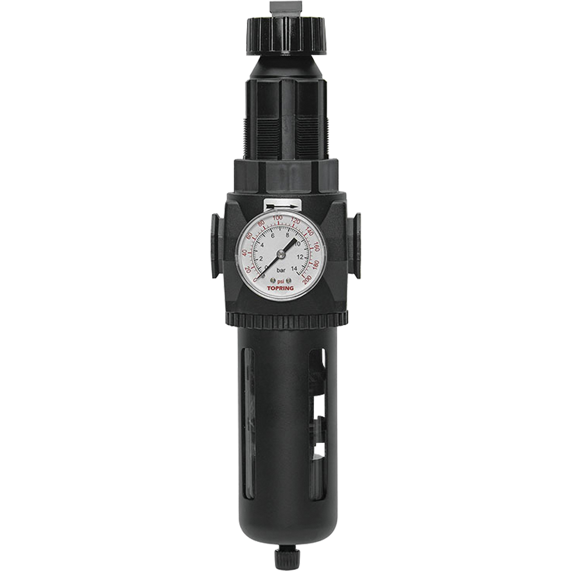 Filtre/régulateur Modulair 400 avec vidange manuelle, 3/4" NPT, 200 psi, Capacité de 9,1 oz liq.