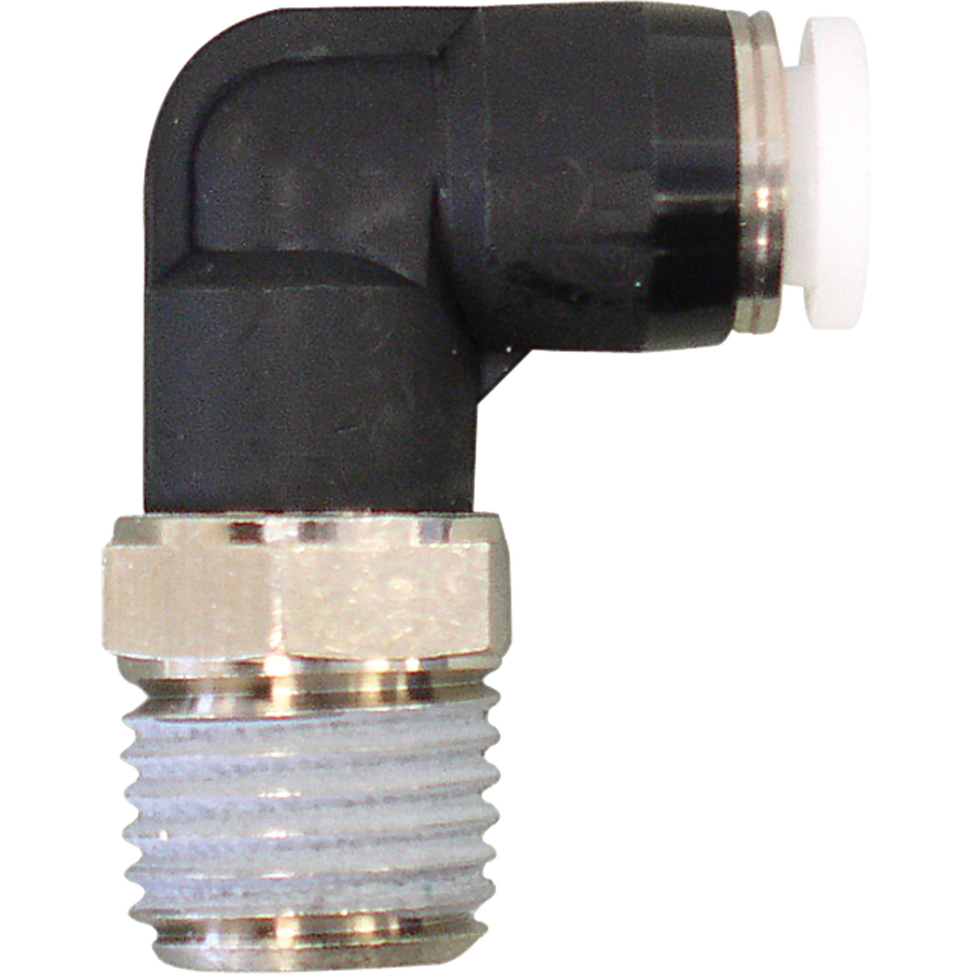 Raccord coude mâle pivotant