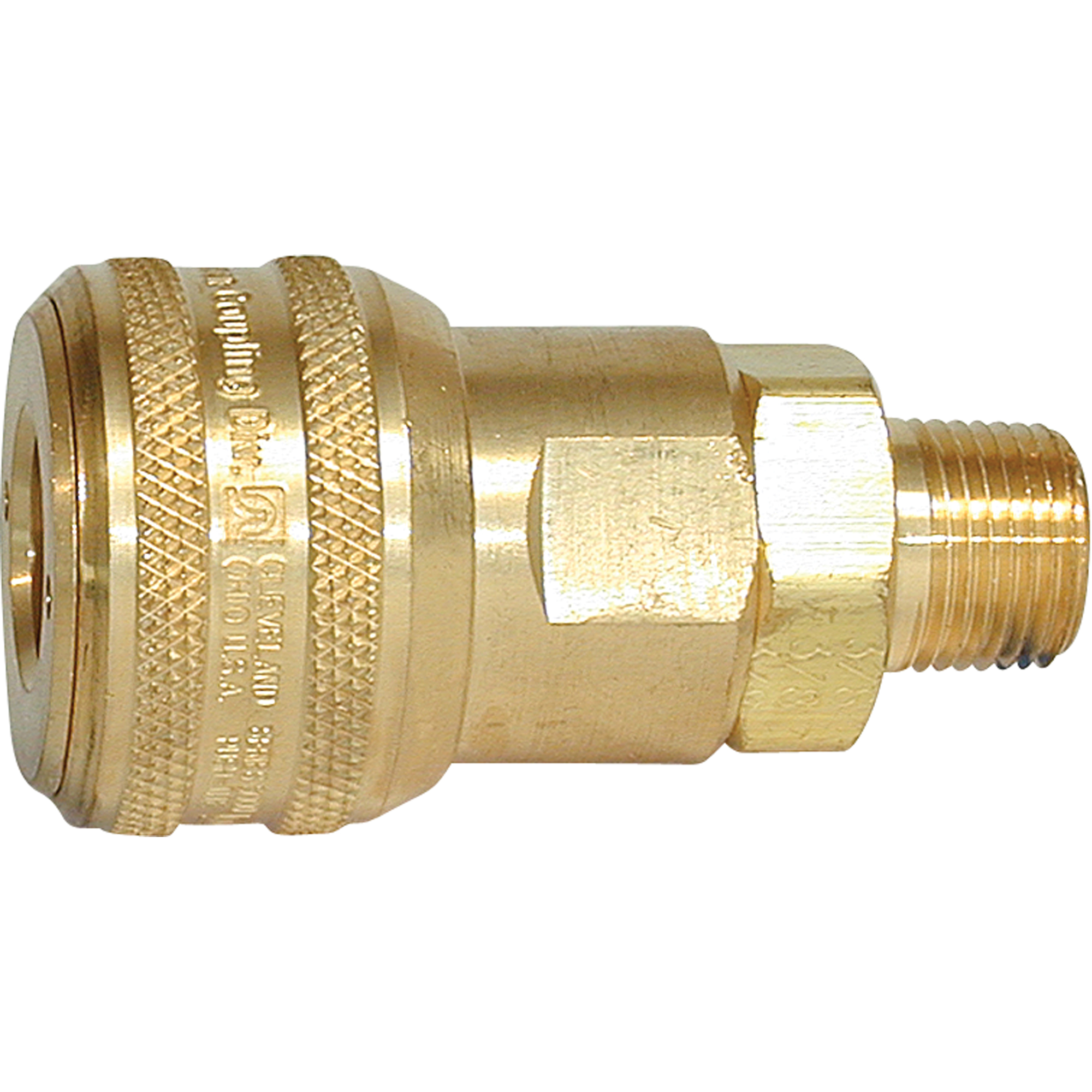 Raccords rapides - 1/2" industriel, à soupape/1 voie - Raccords automatiques, Laiton