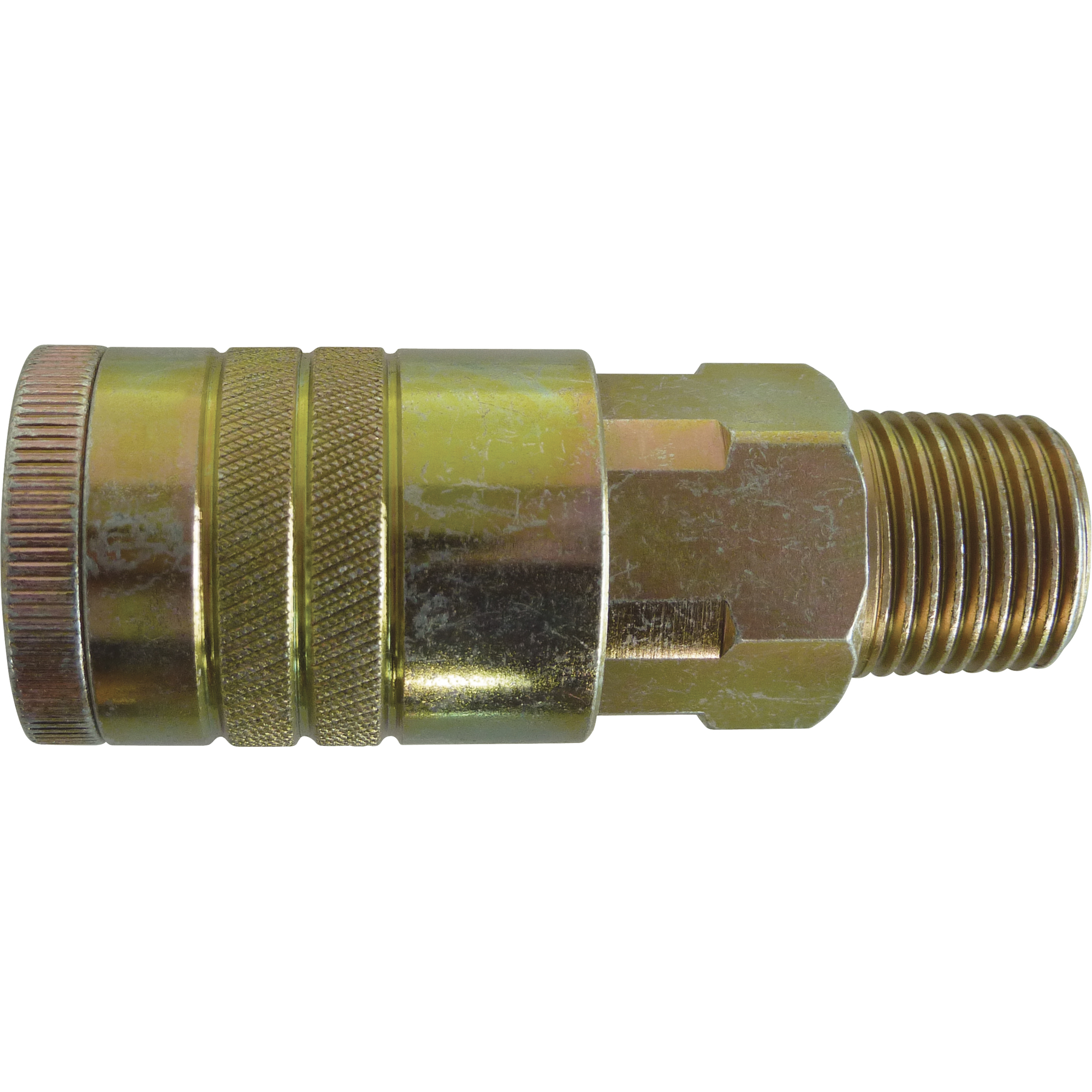 Raccords rapides - 1/2" industriel, à soupape/1 voie - Raccords manuels, Acier zingué