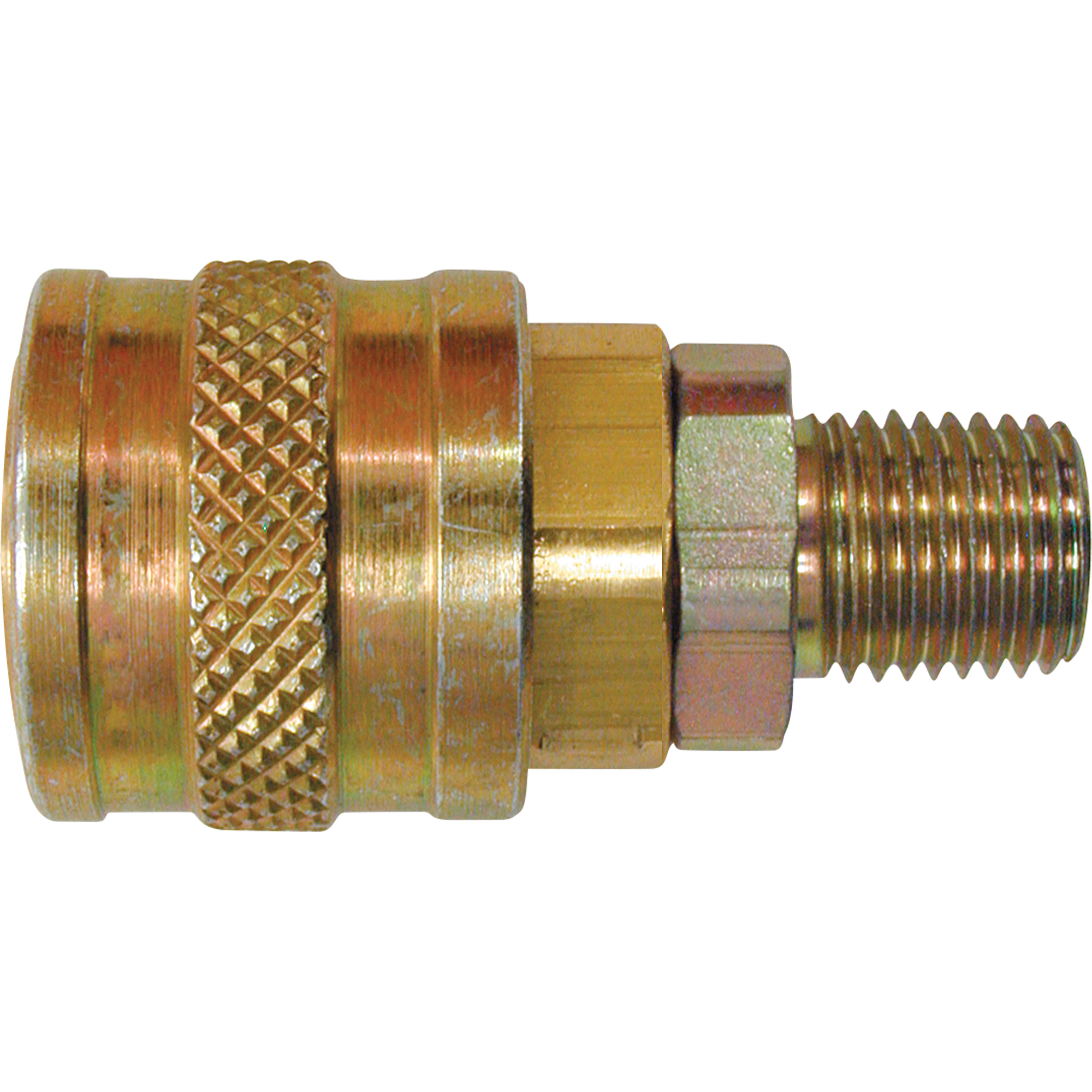 Raccords rapides - 1/4" industriel, à soupape/1 voie - Raccords automatiques, Laiton