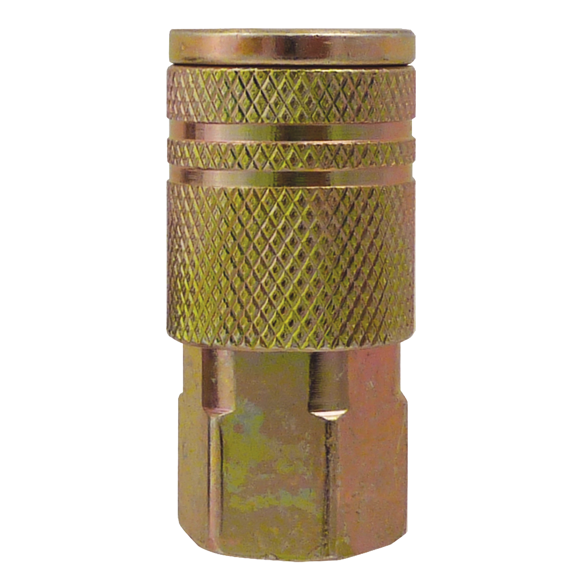 Raccords rapides - 1/4" industriel, à soupape/1 voie - Raccords manuels, Acier zingué