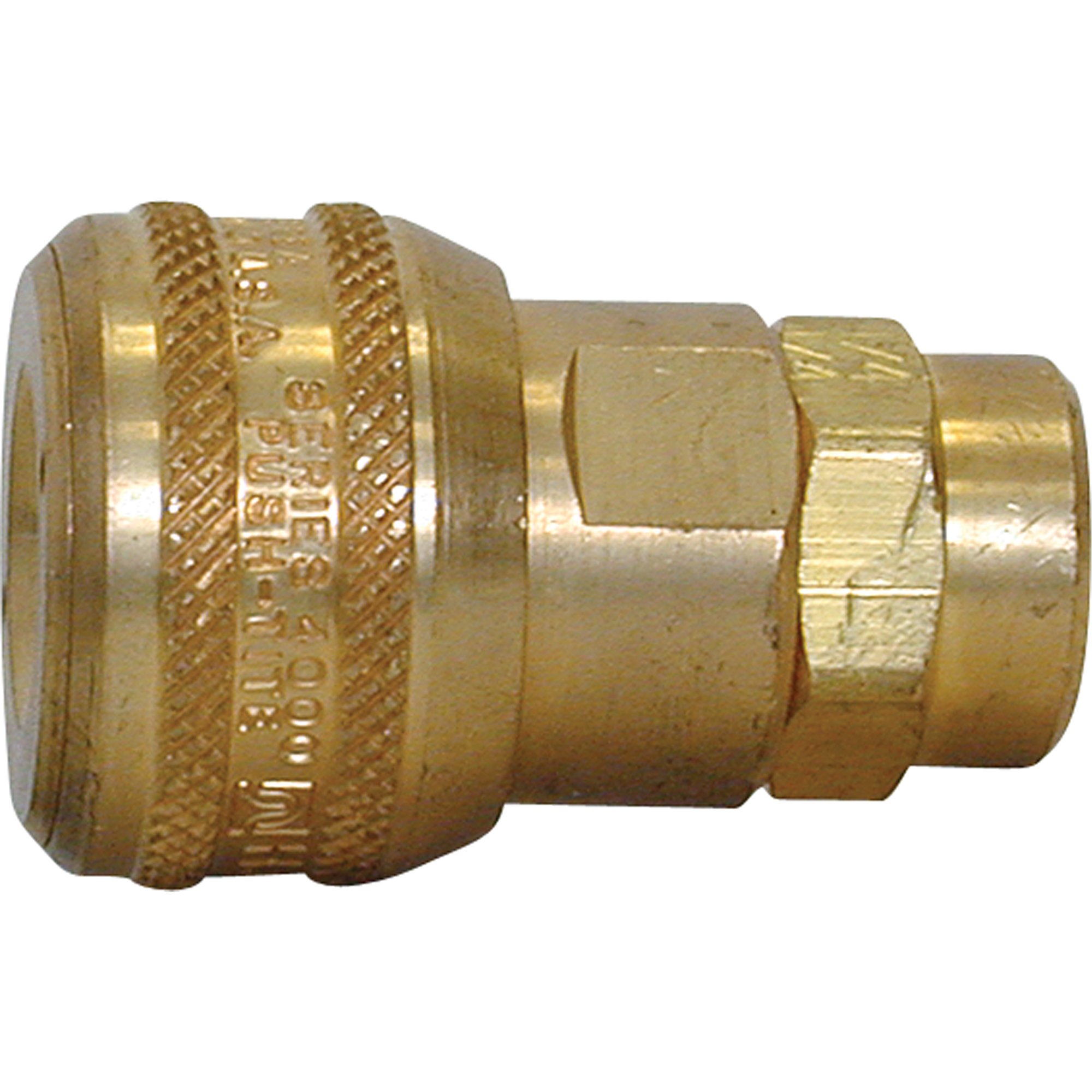 Raccords rapides - 3/8" industriel, à soupape/1 voie - Raccords automatiques, Laiton