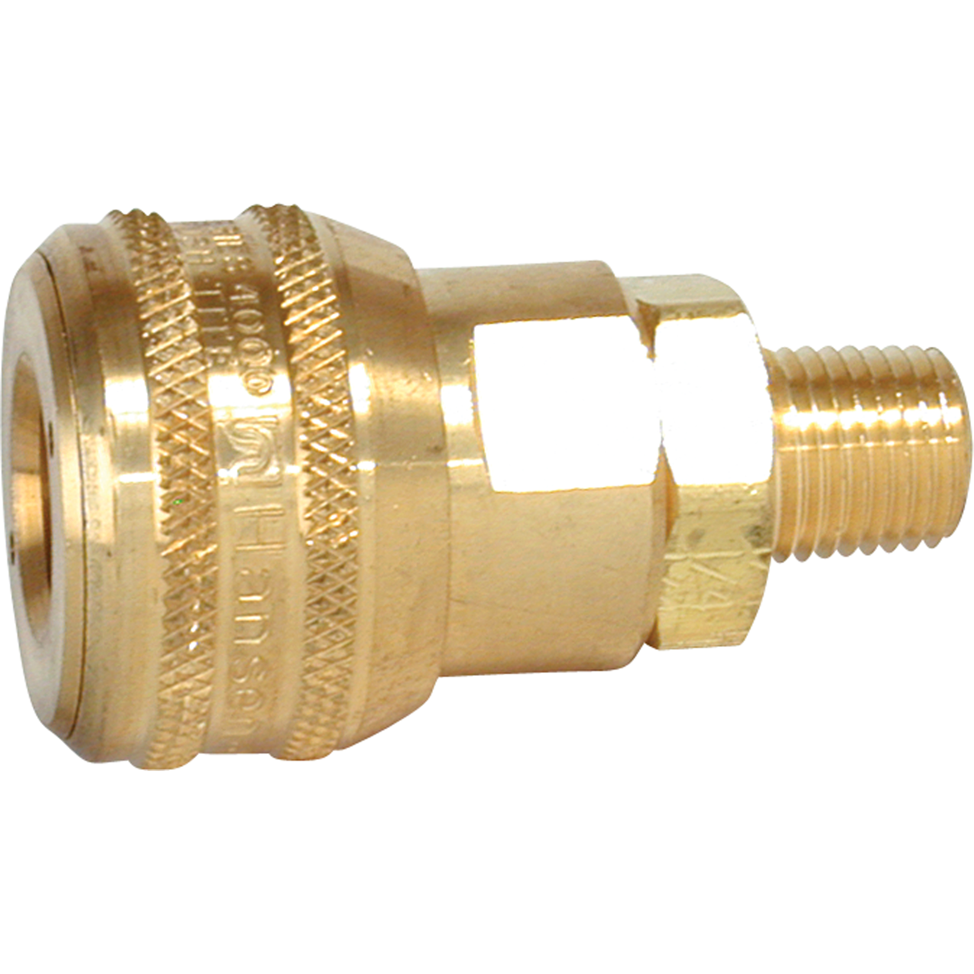 Raccords rapides - 3/8" industriel, à soupape/1 voie - Raccords automatiques, Laiton