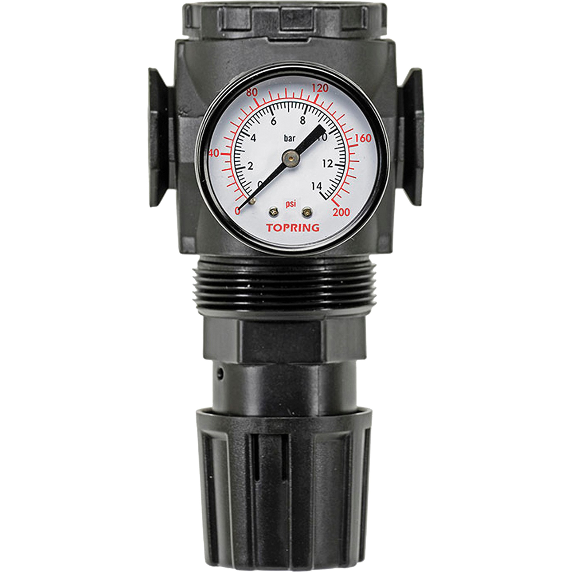 Régulateur avec manomètre Modulair 300, 1/4" NPT, PSI max. de 300 psi, Canalisation/Modulaire