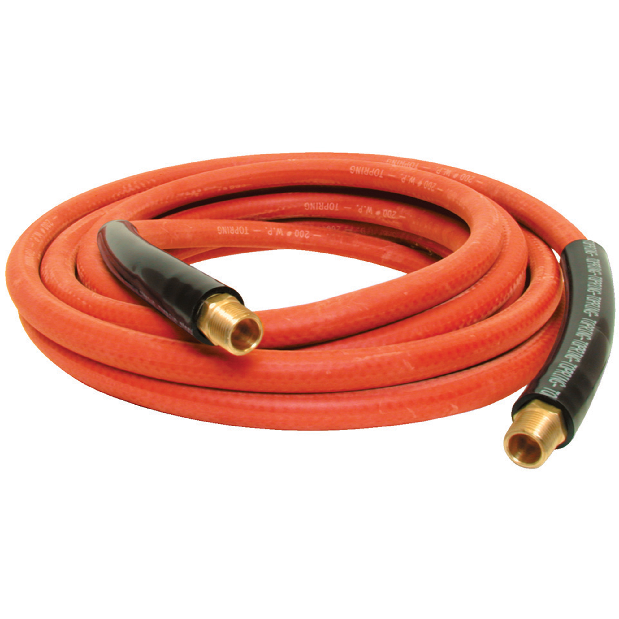 Tuyaux Airflex Premium a/raccords, Air, Caoutchouc, 1/2" dia. x 50', 200 psi, 1/2 NPT